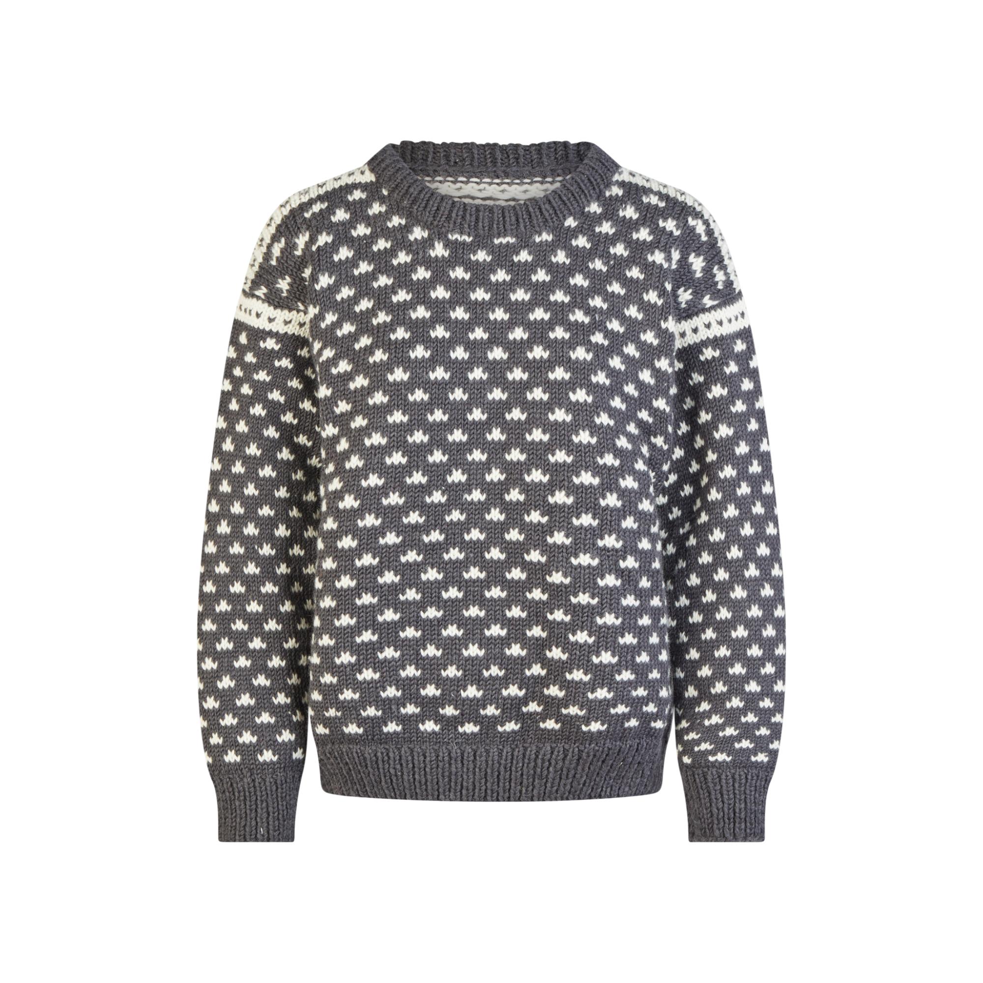 THC Schafwoll Strickpullover anthrazit 131 1