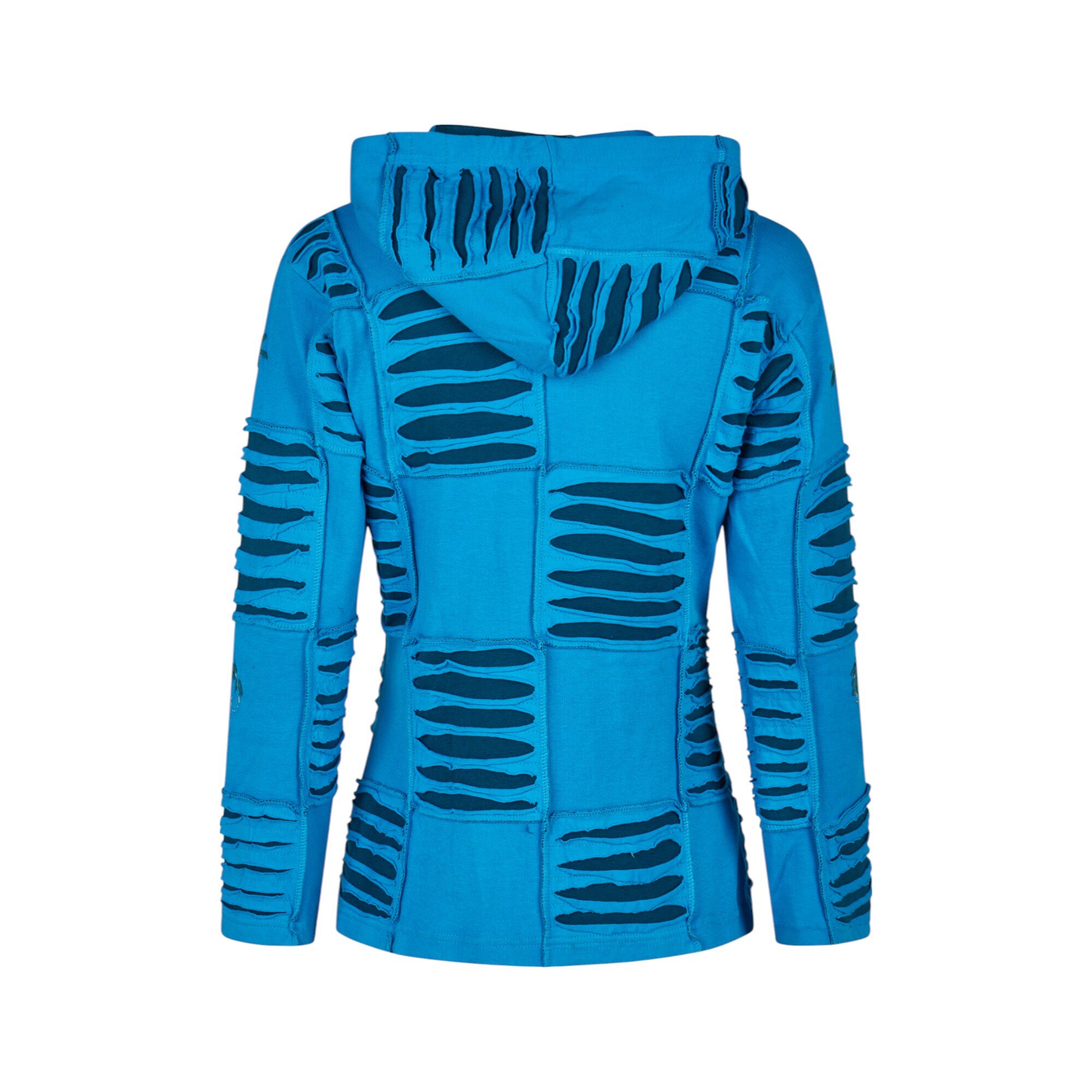 Baumwoll Patch Jacke türkis 3