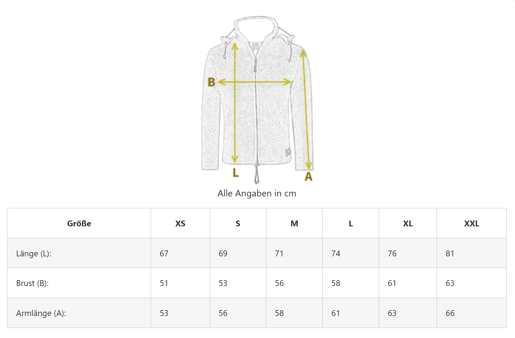 THC Schafwollstrickjacke Baumwollfutter 853 weiß – Bild 4