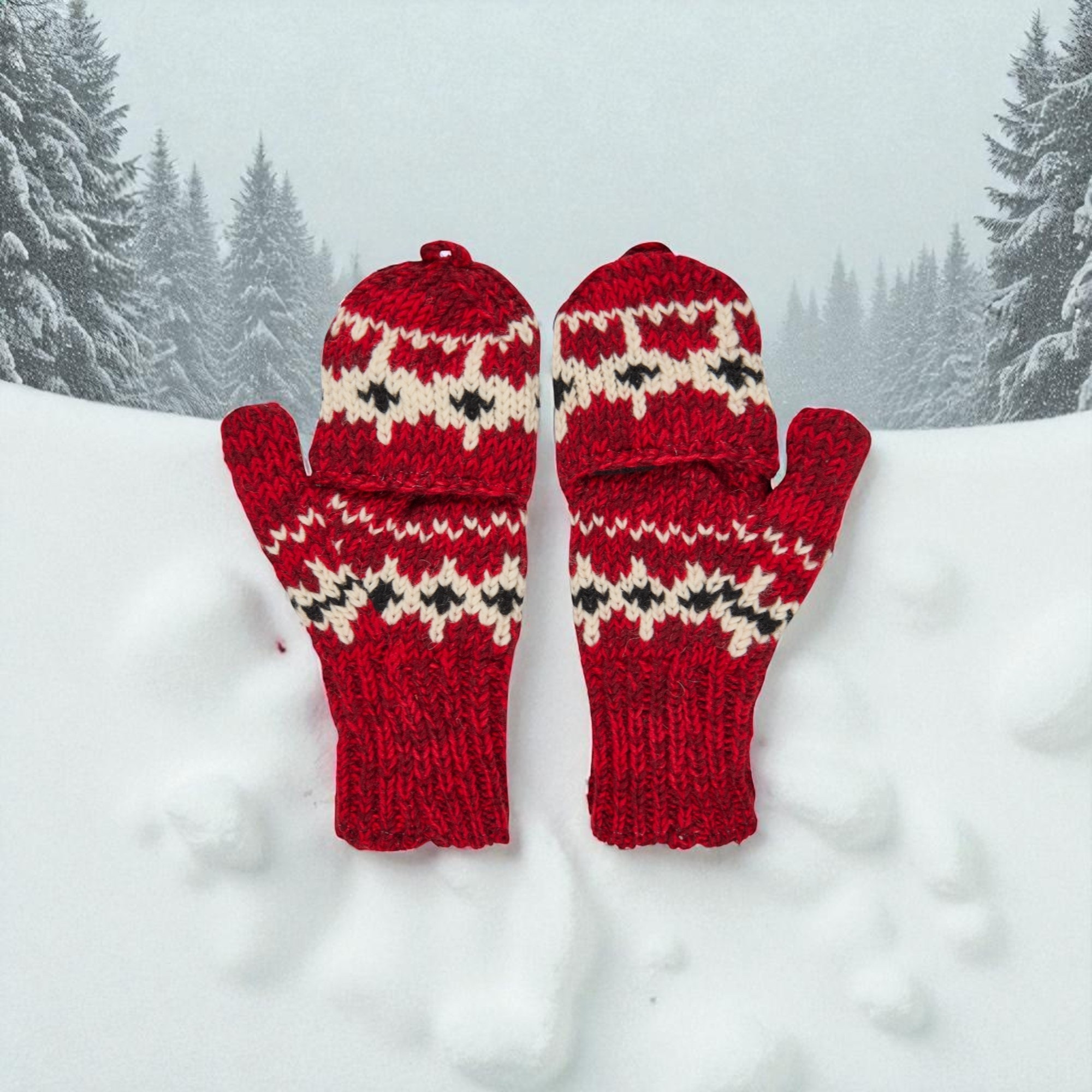 THC Klapphandschuhe 601 Norweger rot 5