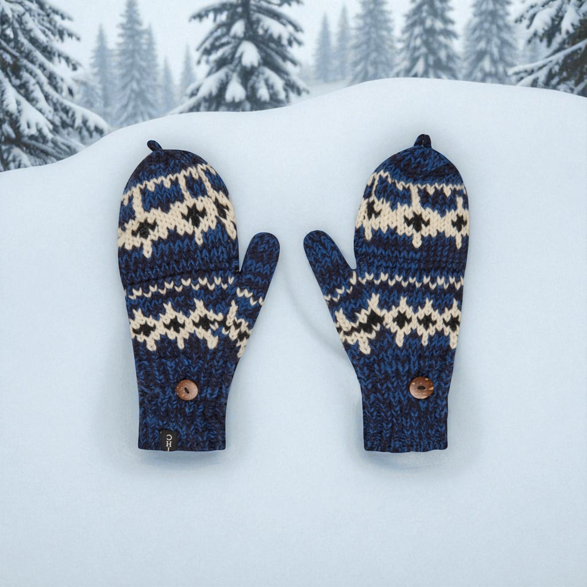 THC Klapphandschuhe 605 Norweger blau 4