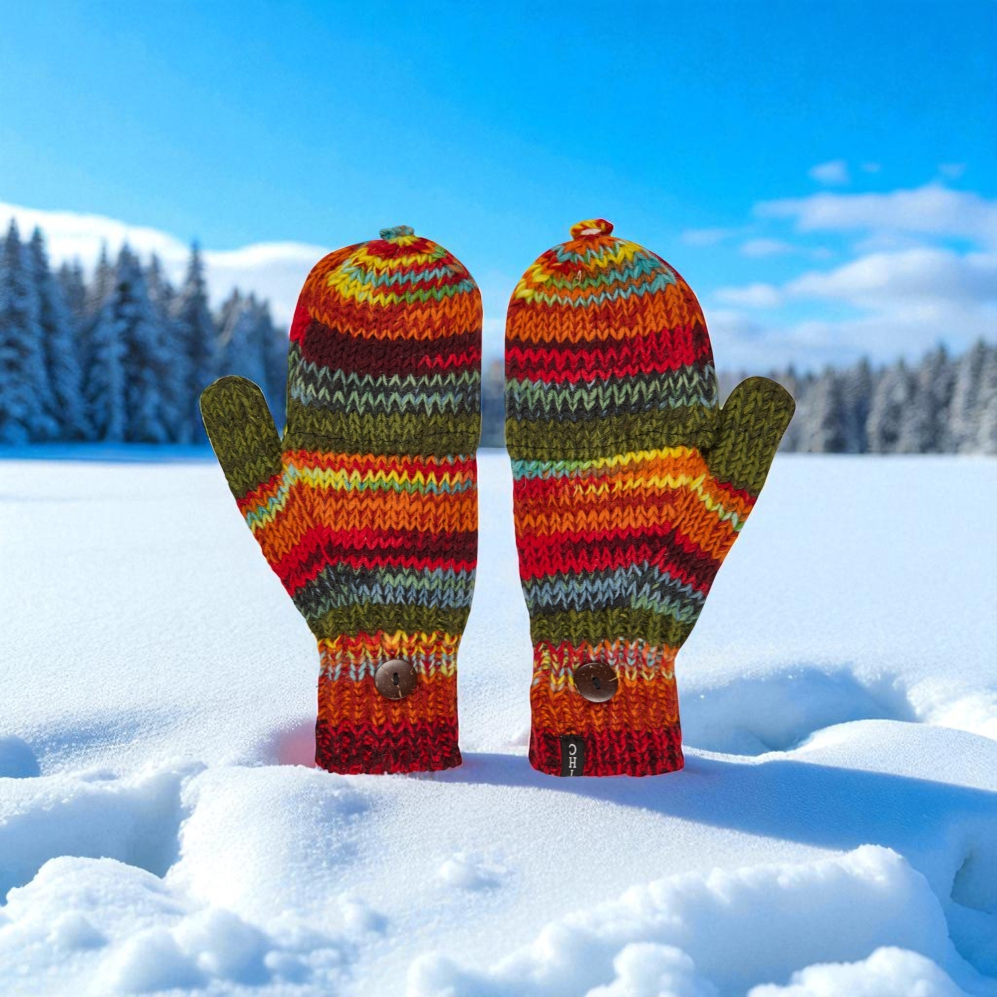 THC Klapphandschuhe 616 bunt 5