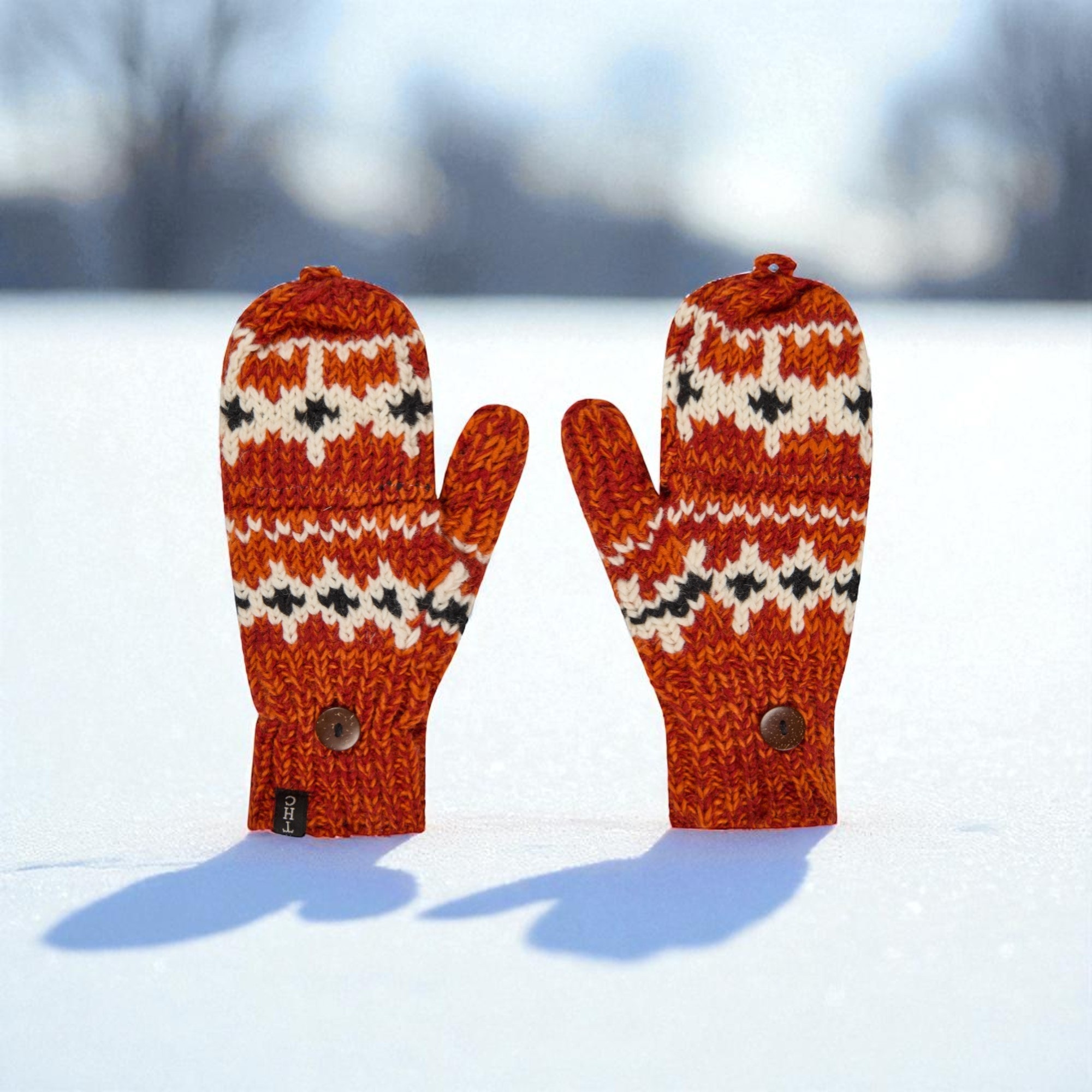 THC Klapphandschuhe 619 Norweger orange 5