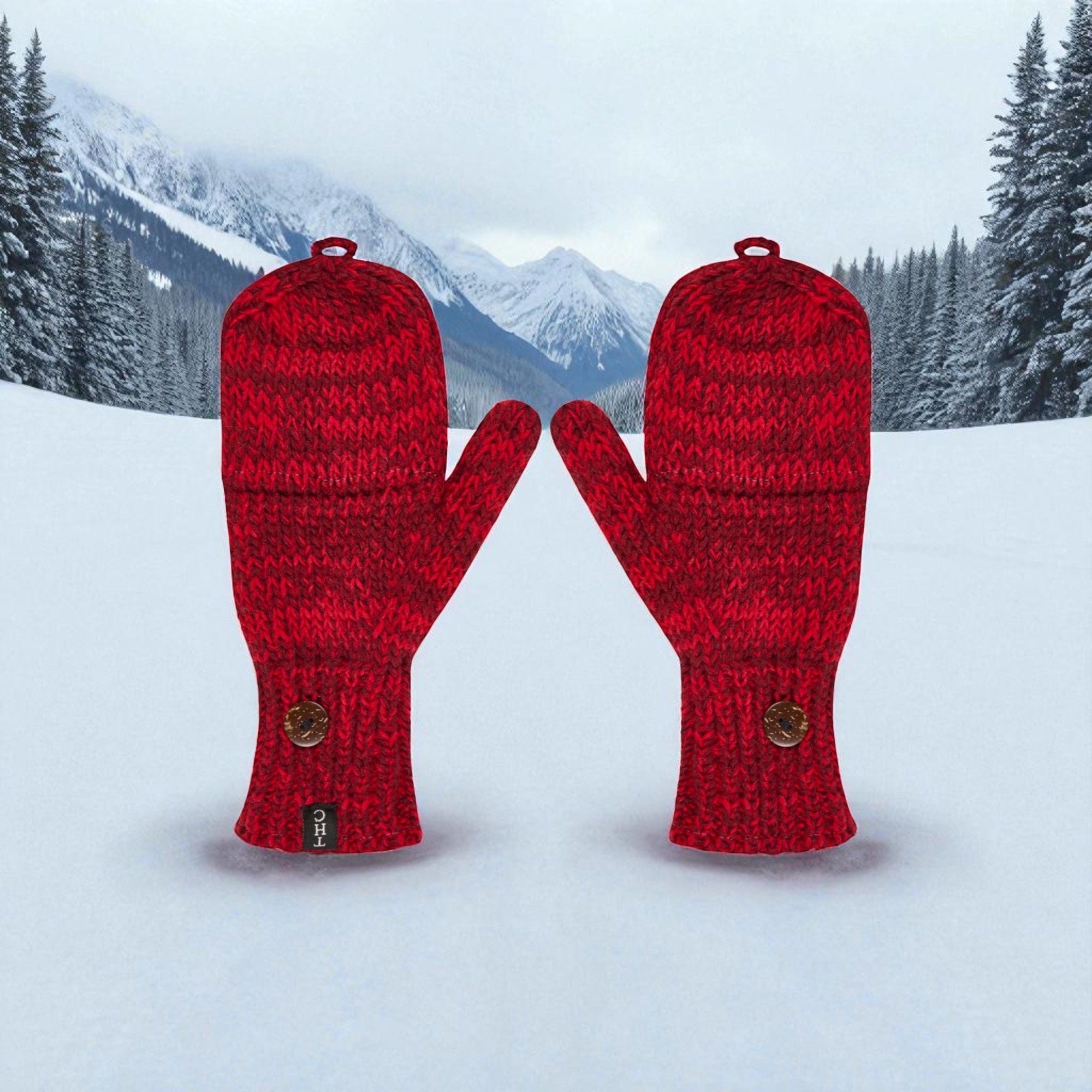 THC Klapphandschuhe 715 rot 5