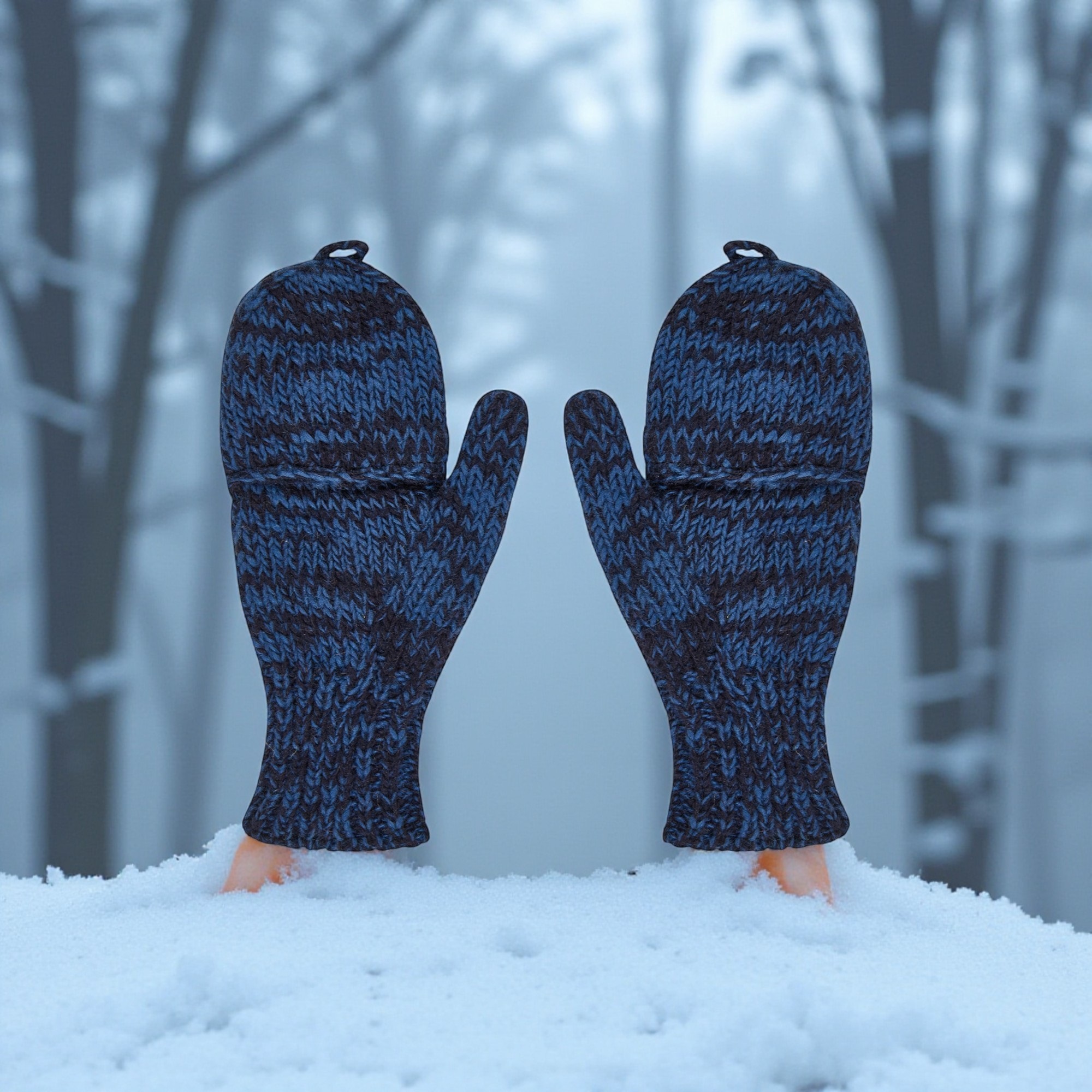 THC Klapphandschuhe 716 blau 5