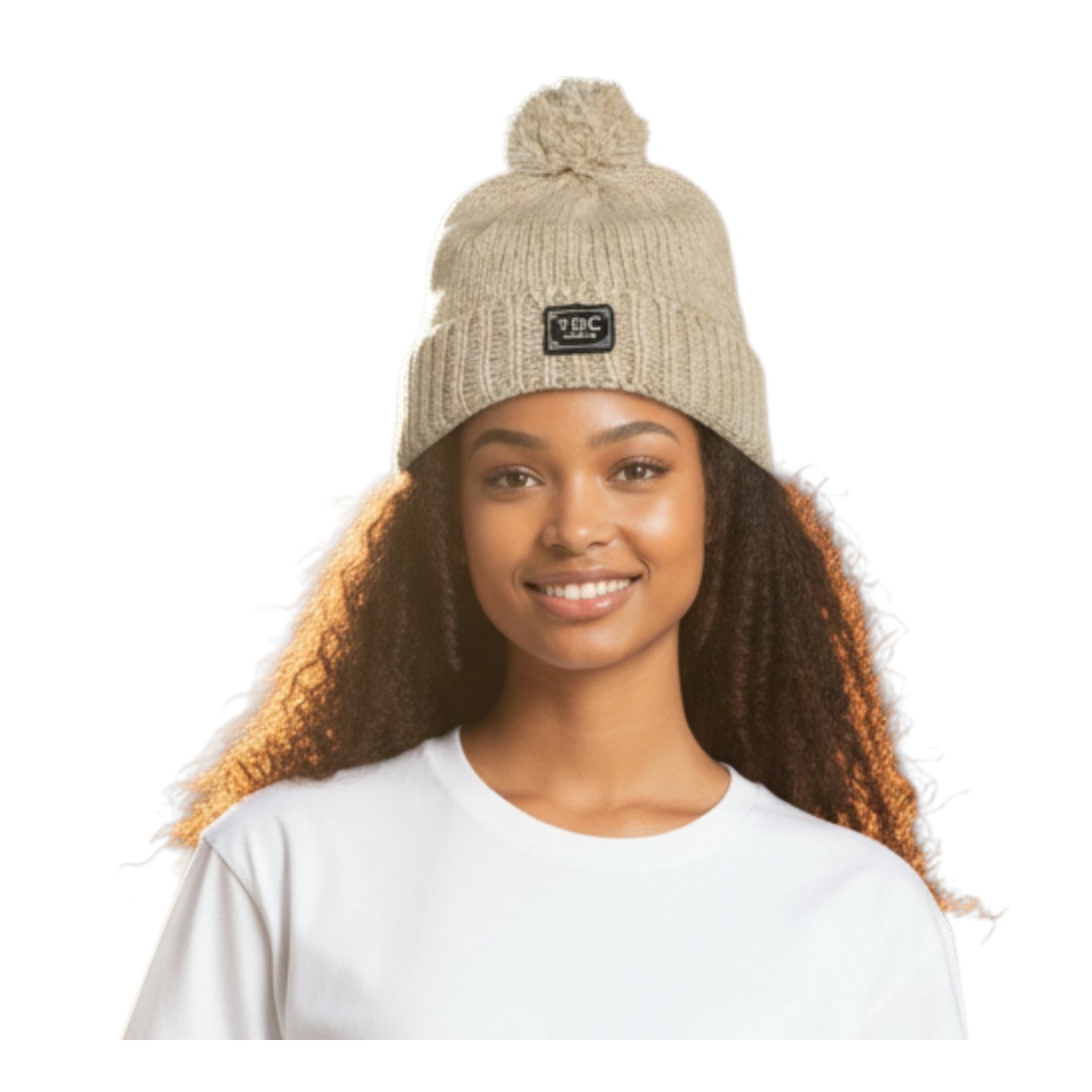 THC Schafwoll Pudelmütze 713 weiß 5