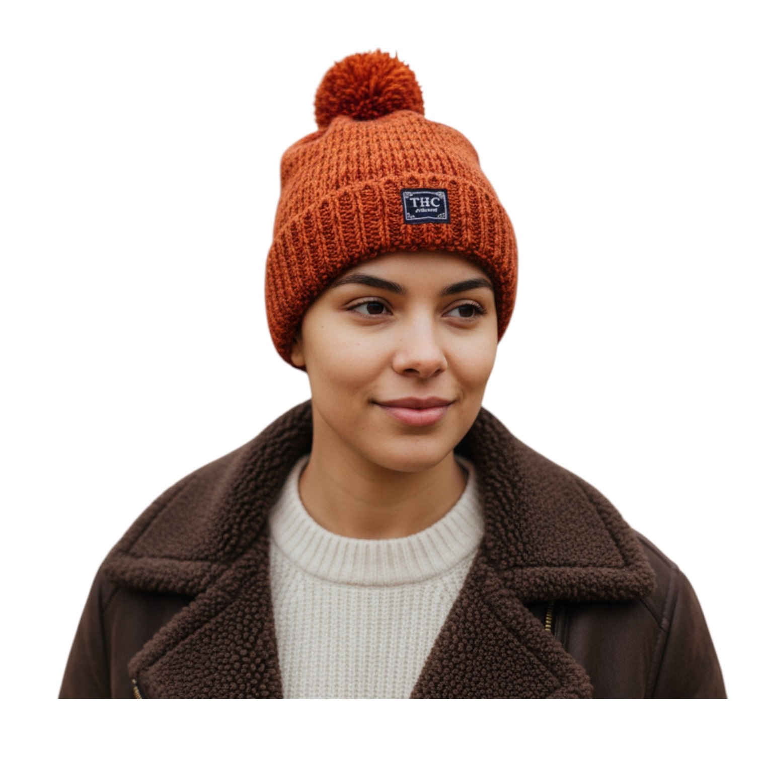 THC Schafwoll Pudelmütze 719 orange 5