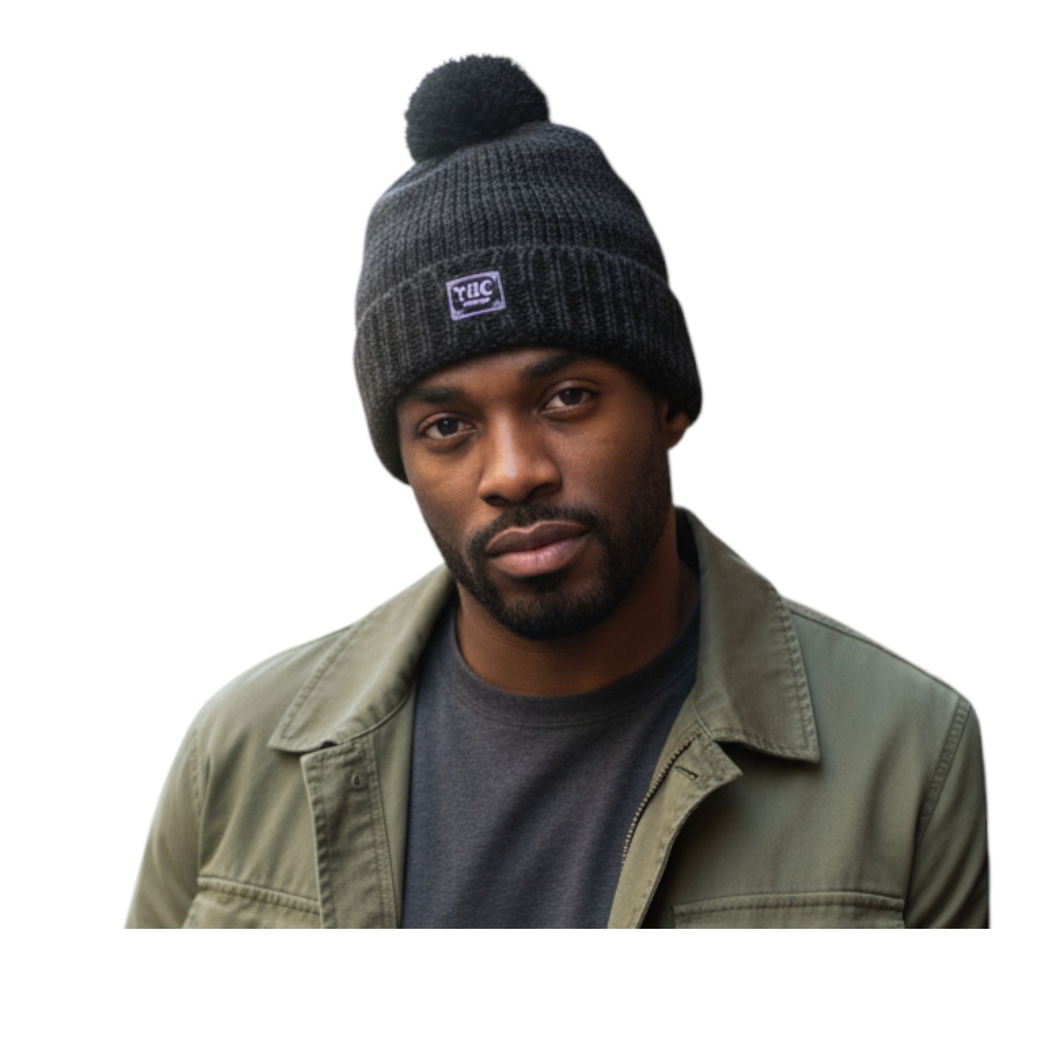 THC Schafwoll Pudelmütze 809 anthrazit 4