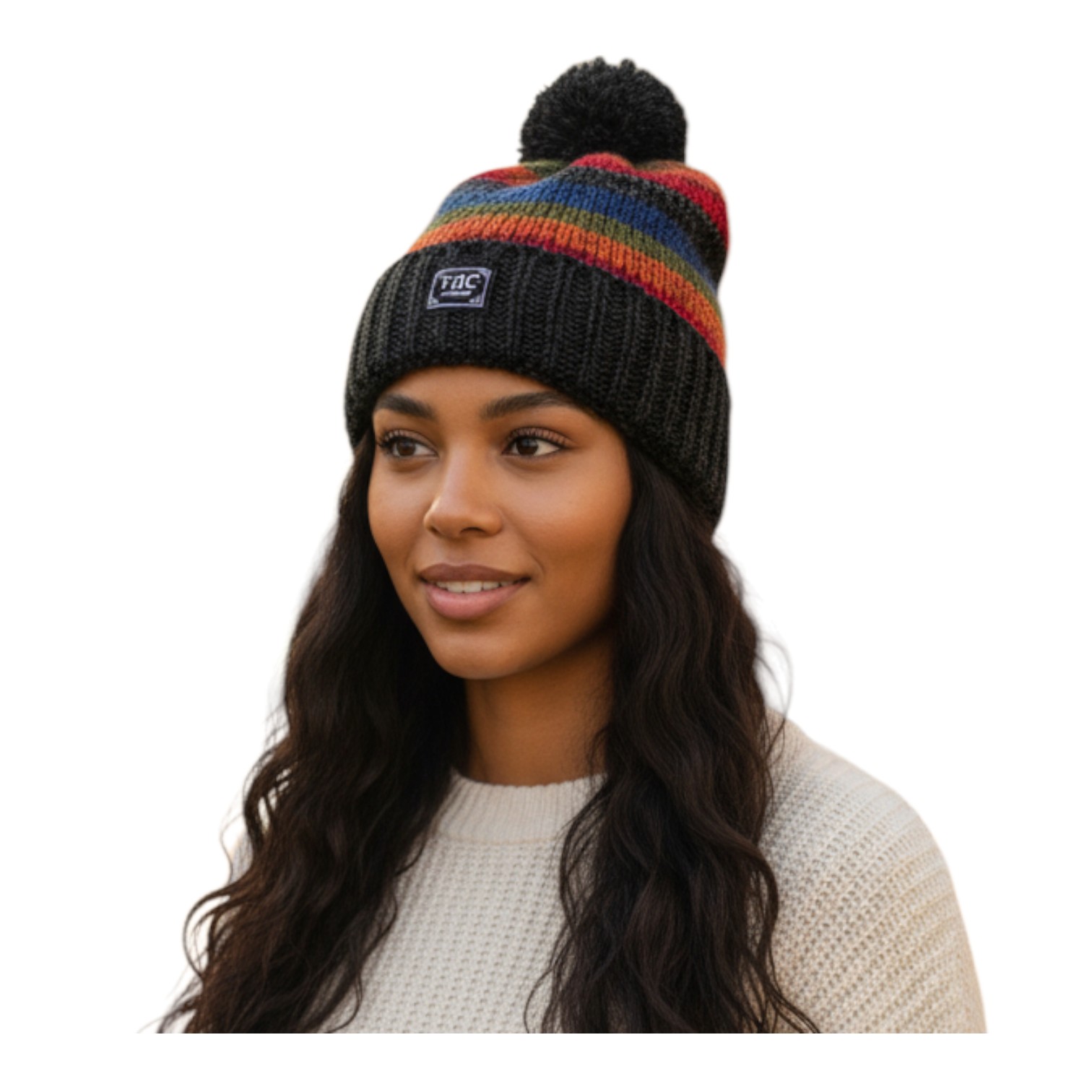 THC Schafwoll Pudelmütze 814 bunt 5