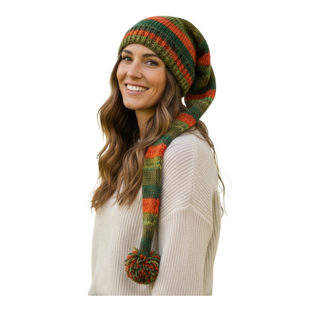 THC Schafwoll Zipfelmütze 804 grün 5