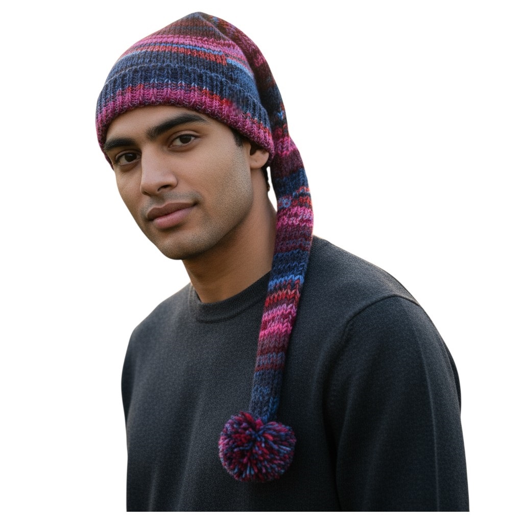 THC Schafwoll Zipfelmütze 805 lila 4