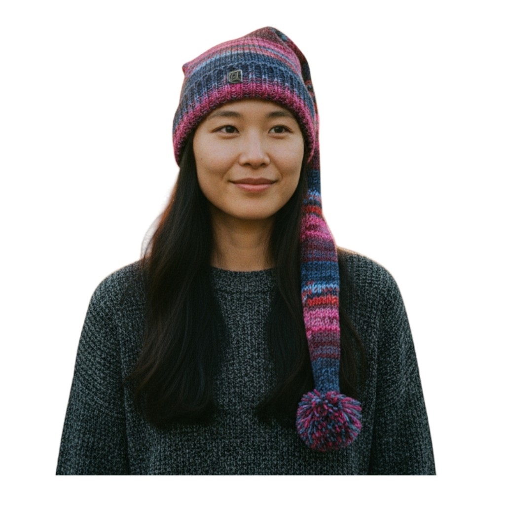 THC Schafwoll Zipfelmütze 805 lila 5