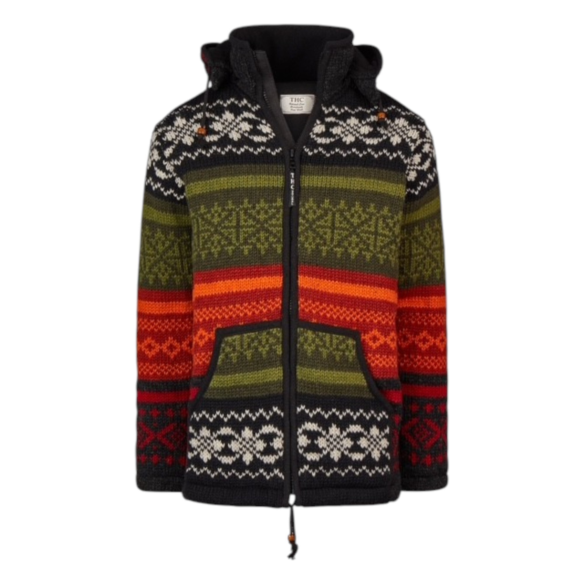 THC Strickjacke 827 bunte Muster