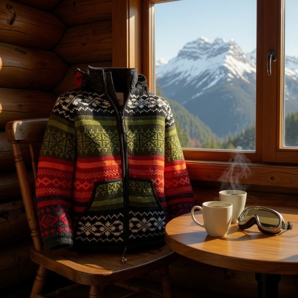 THC Strickjacke 827 bunte Muster 8