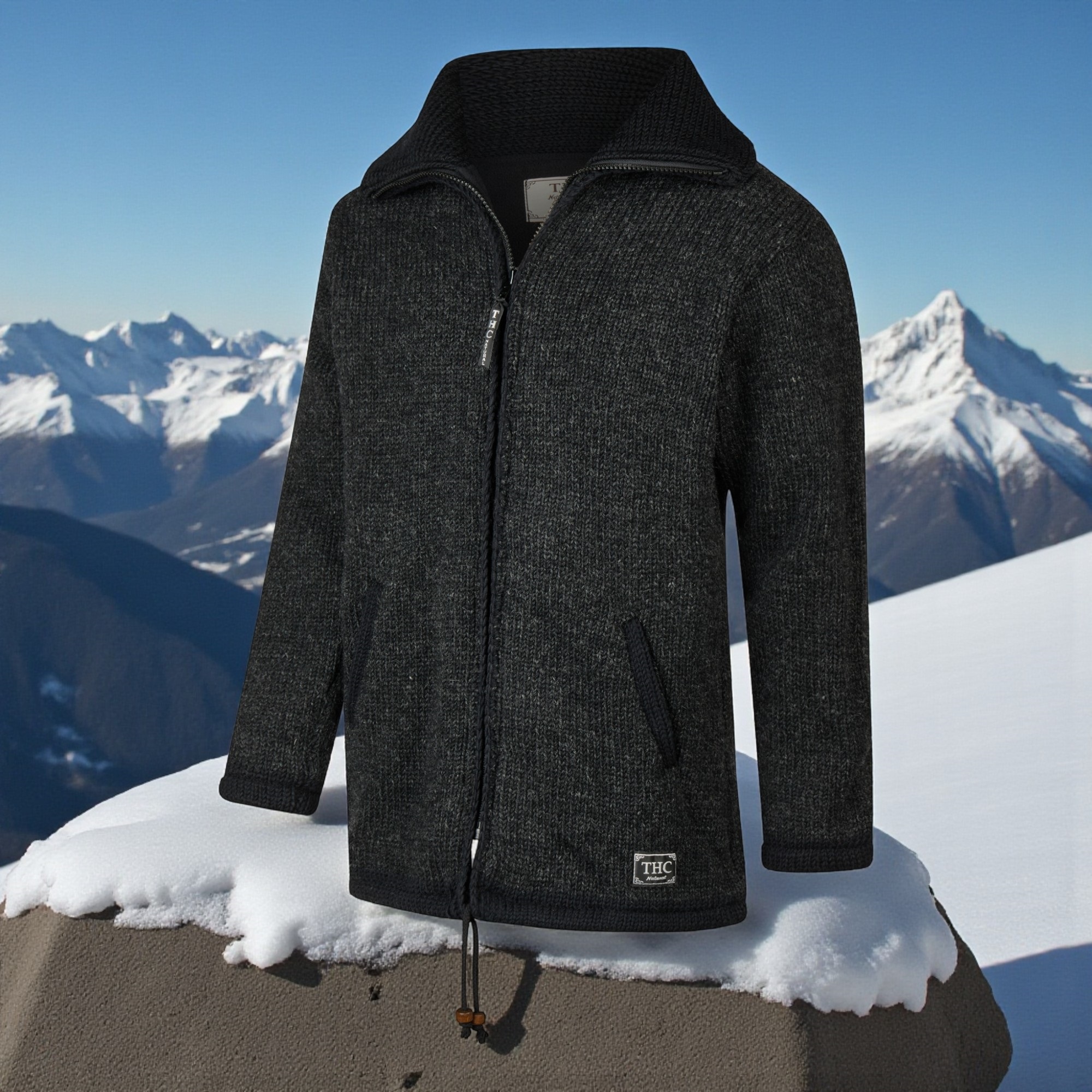 THC Strickmantel 901 anthrazit 4