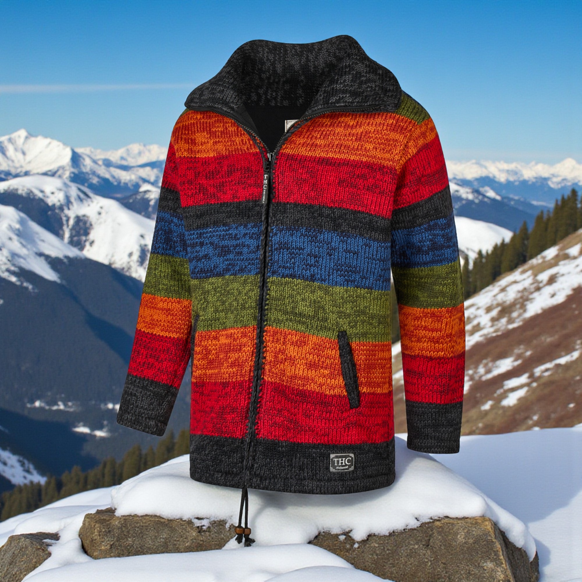 THC Strickmantel 903 bunt 4