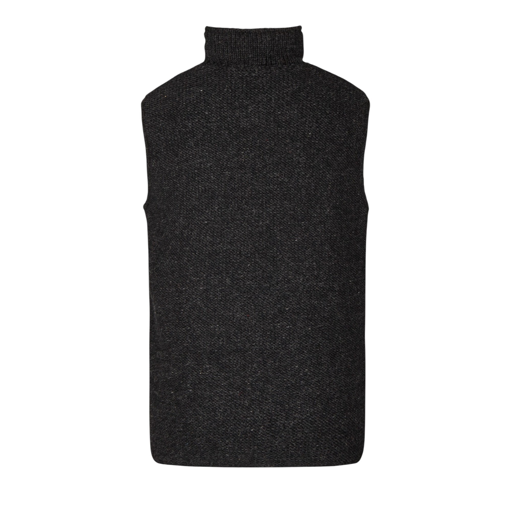 THC Schafwoll Strickweste 309 anthrazit