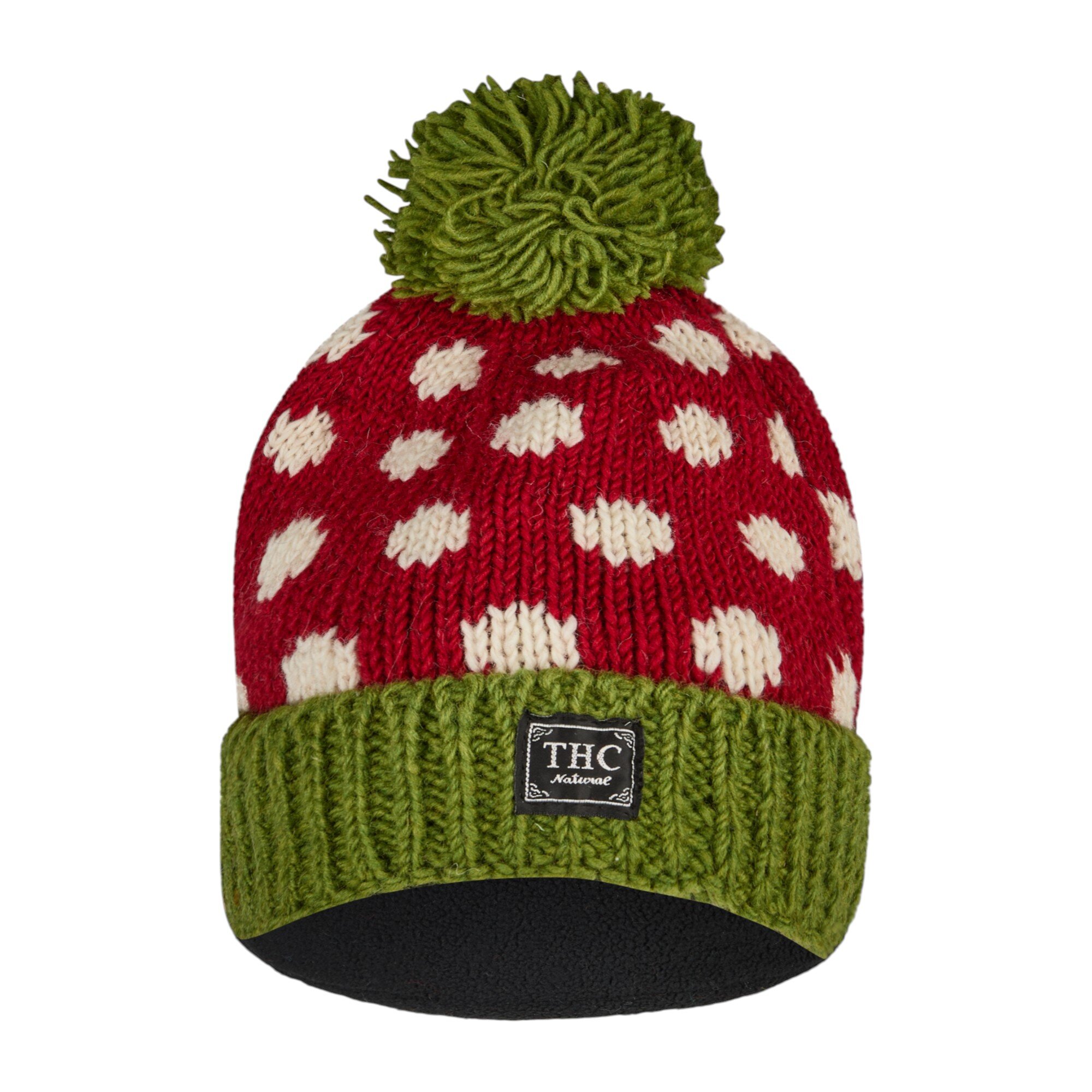 THC Schafwoll Pudelmütze 841 gepunktet