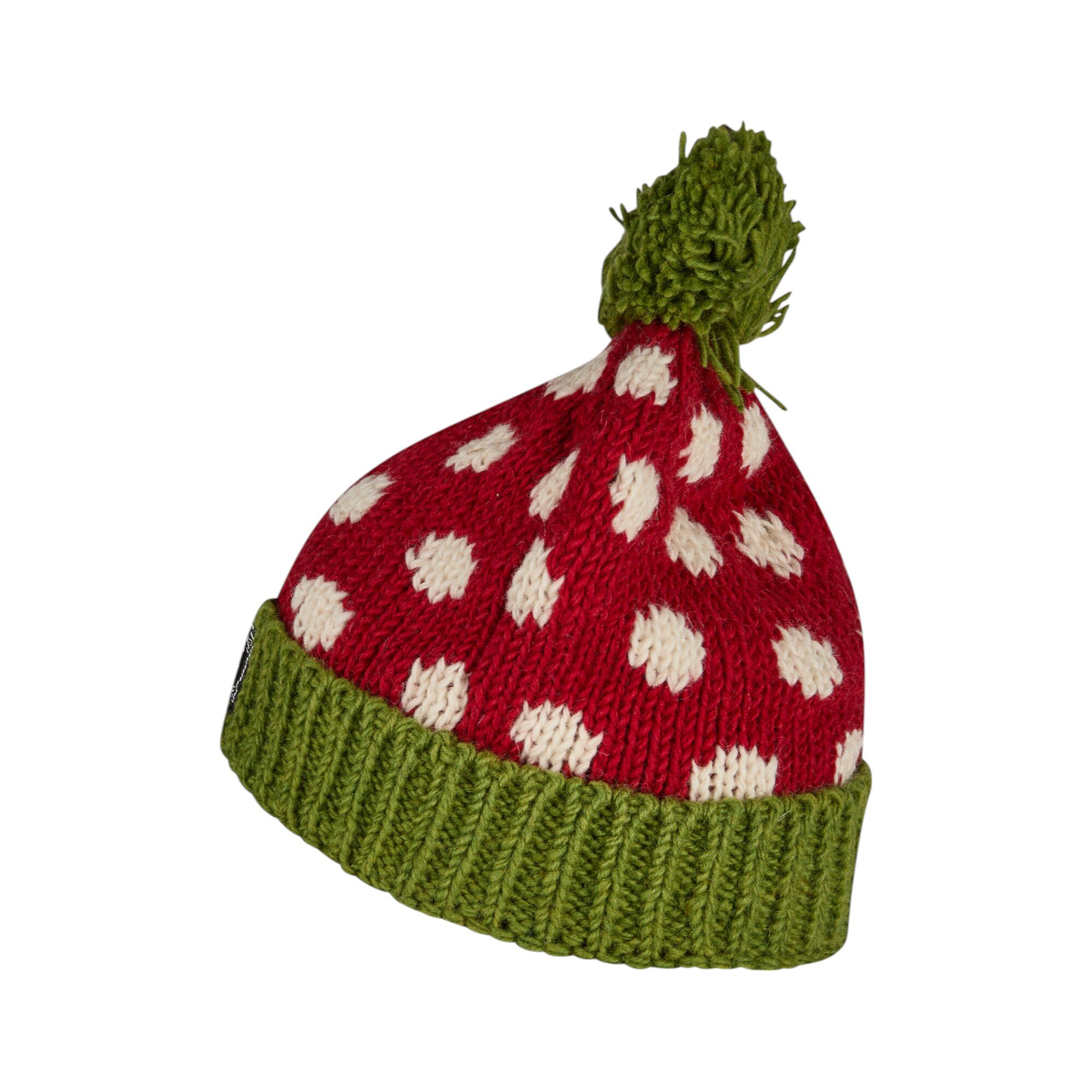 THC Schafwoll Pudelmütze 841 gepunktet