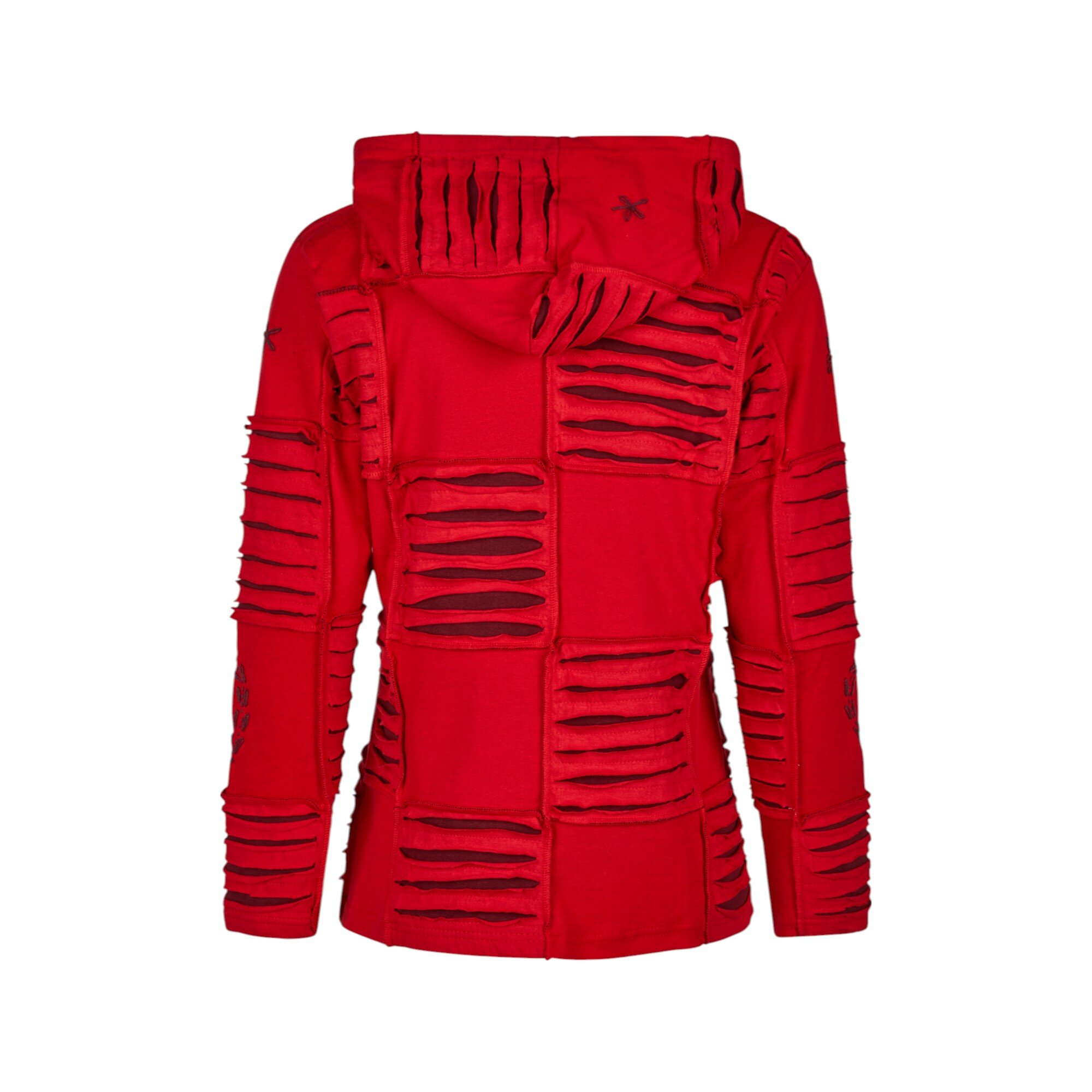 Baumwoll Patch Jacke Rot 3