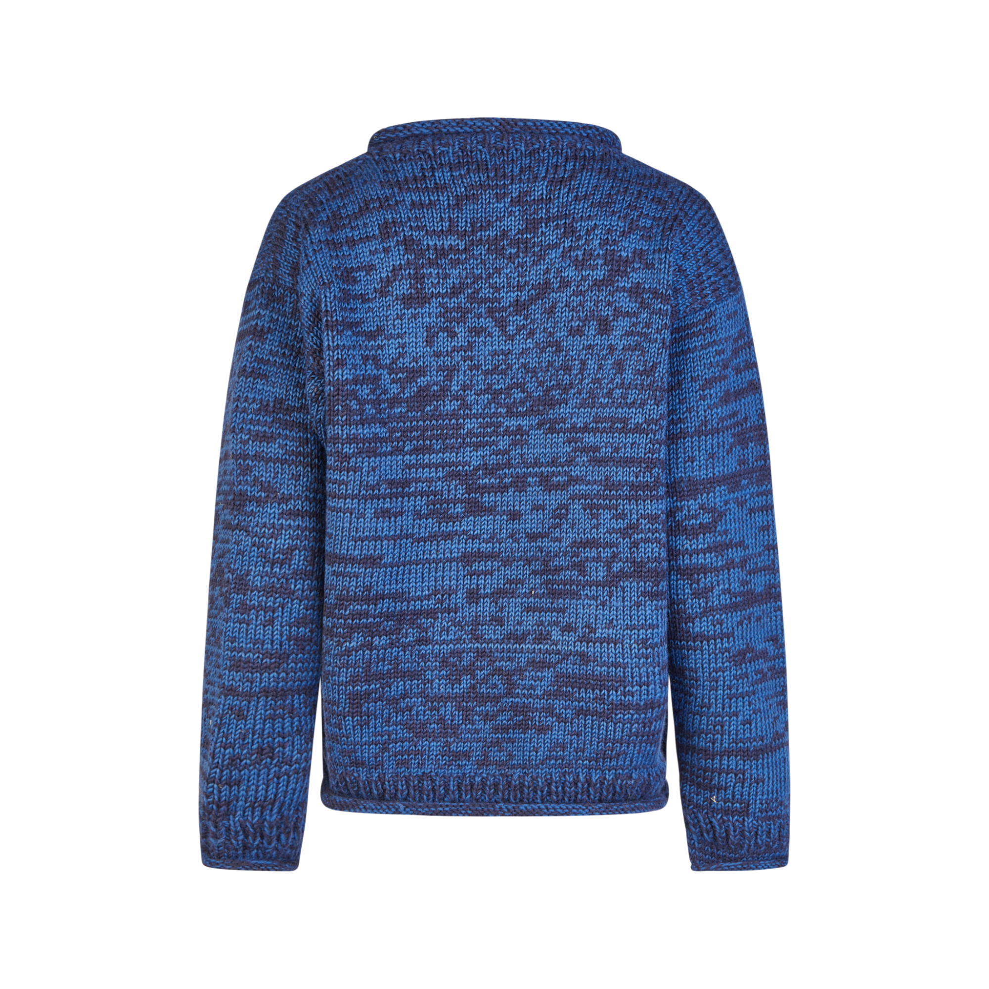 THC Schafwoll Strickpullover blau 716 3