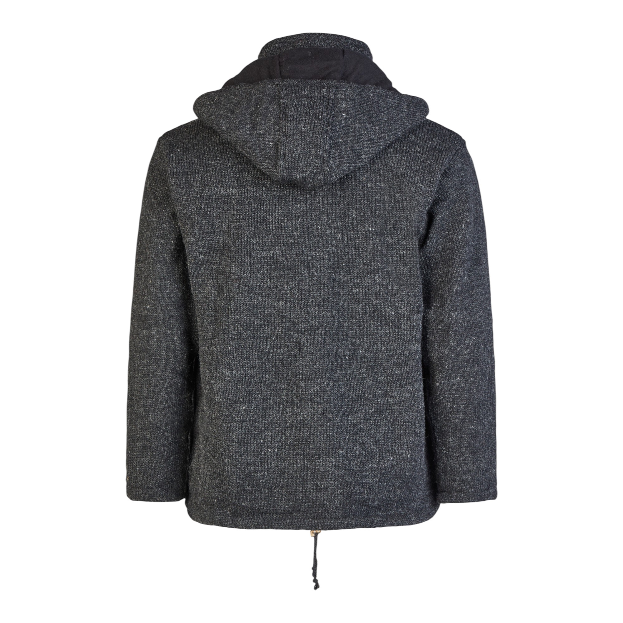 THC Schafwollstrickjacke Baumwollfleece 859 anthrazit – Bild 3