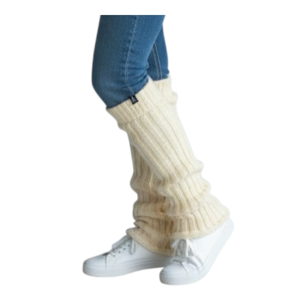 THC Schafwoll Stulpen weiß 4