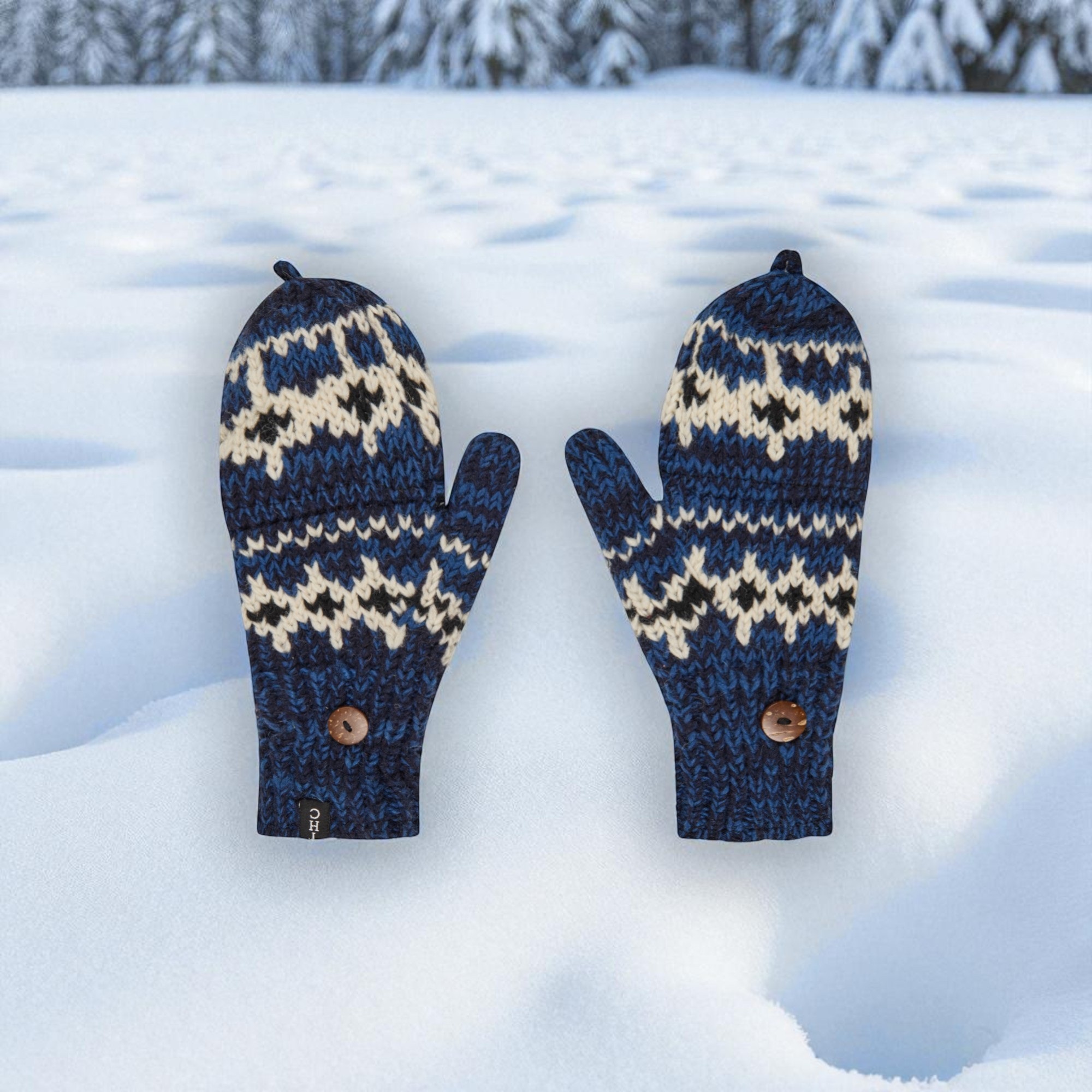 THC Klapphandschuhe 605 Norweger blau 5