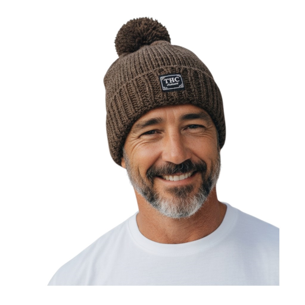 THC Schafwoll Pudelmütze 506 braun 4