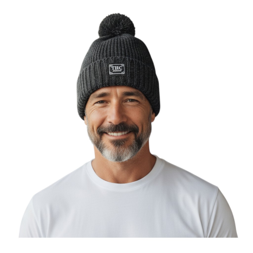 THC Schafwoll Pudelmütze 509 anthrazit 4