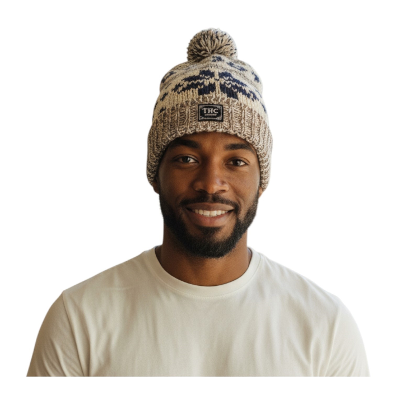 THC Schafwoll Pudelmütze 609 Norweger grau 4