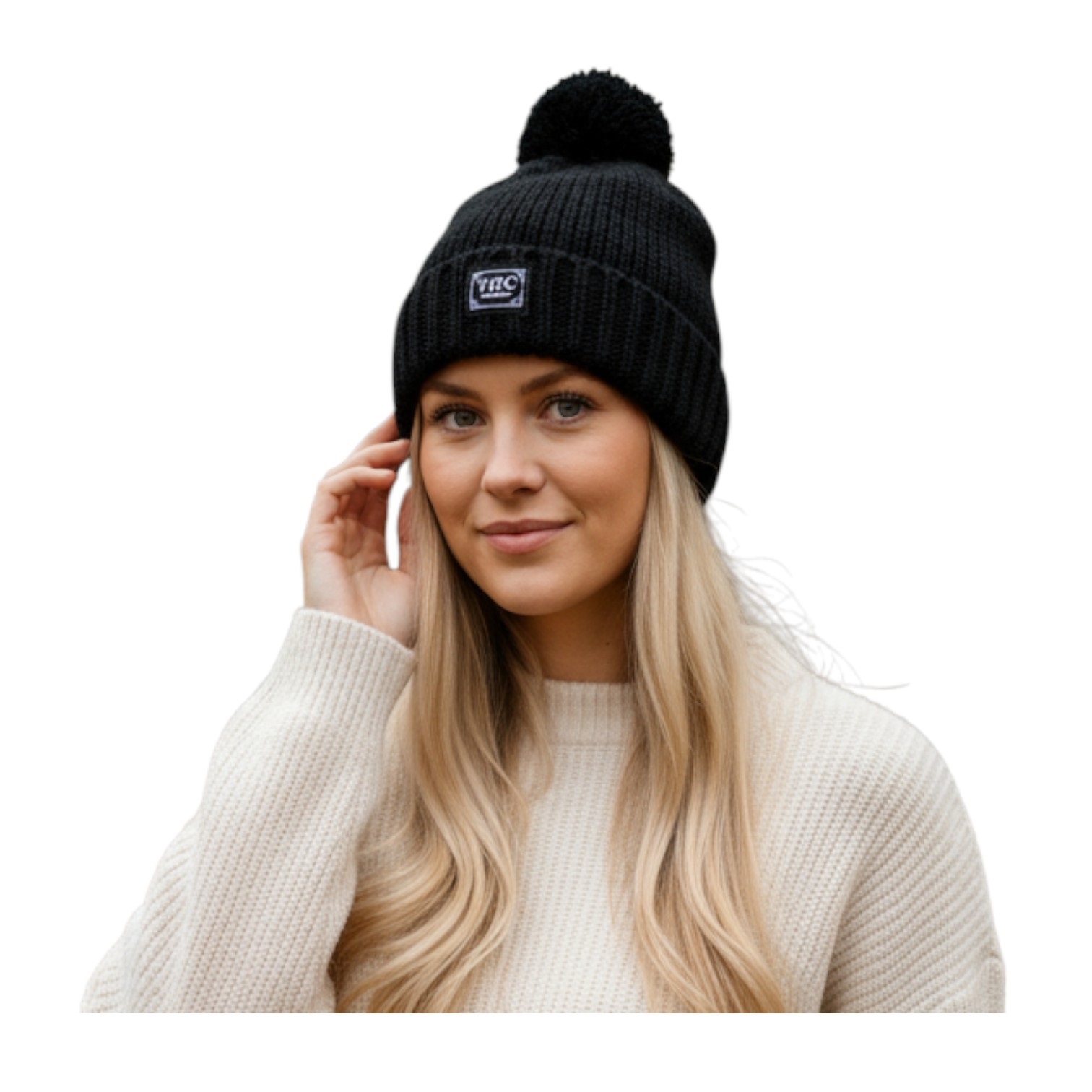 THC Schafwoll Pudelmütze 721 schwarz 5