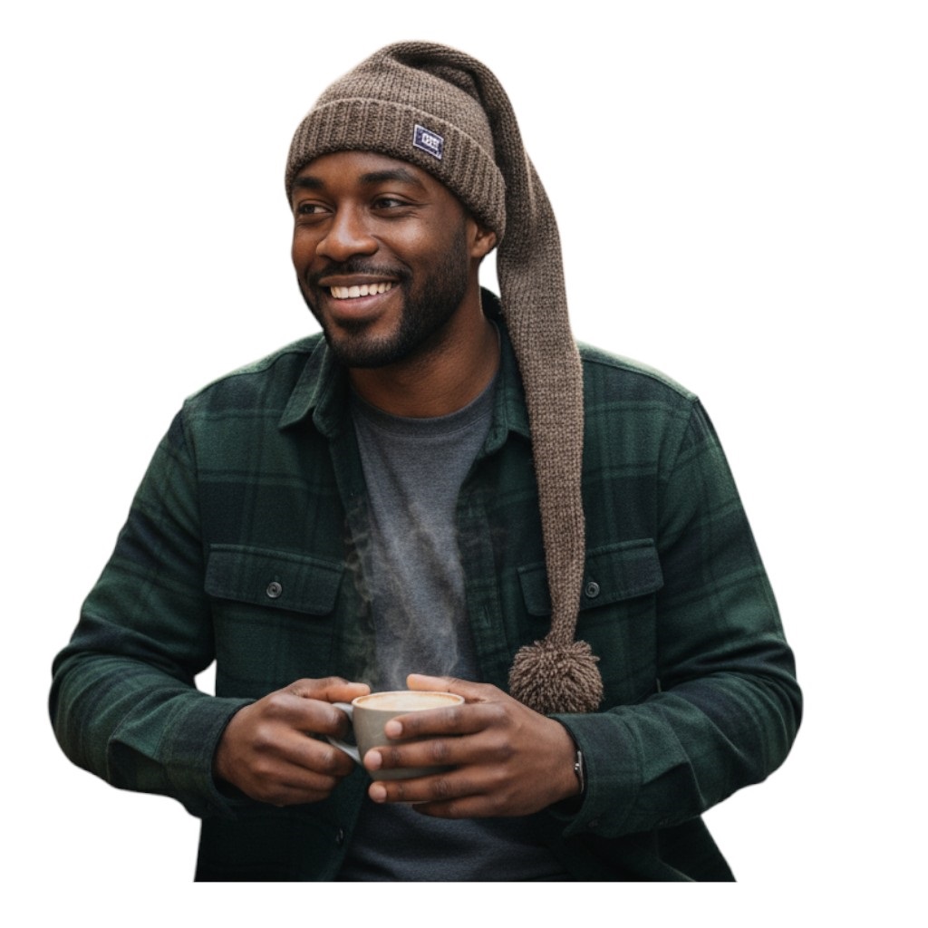 THC Schafwoll Zipfelmütze 506 braun 4