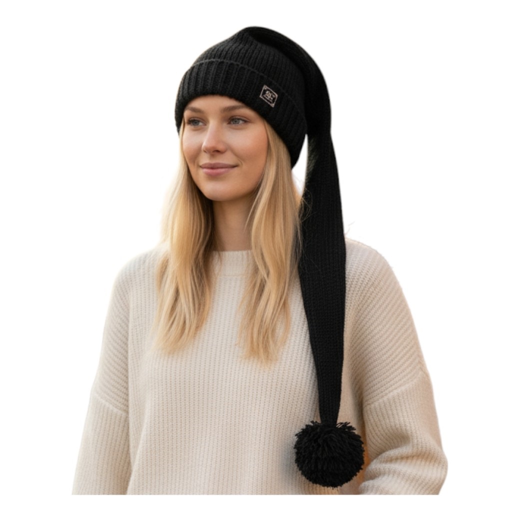 THC Schafwoll Zipfelmütze 721 schwarz 5