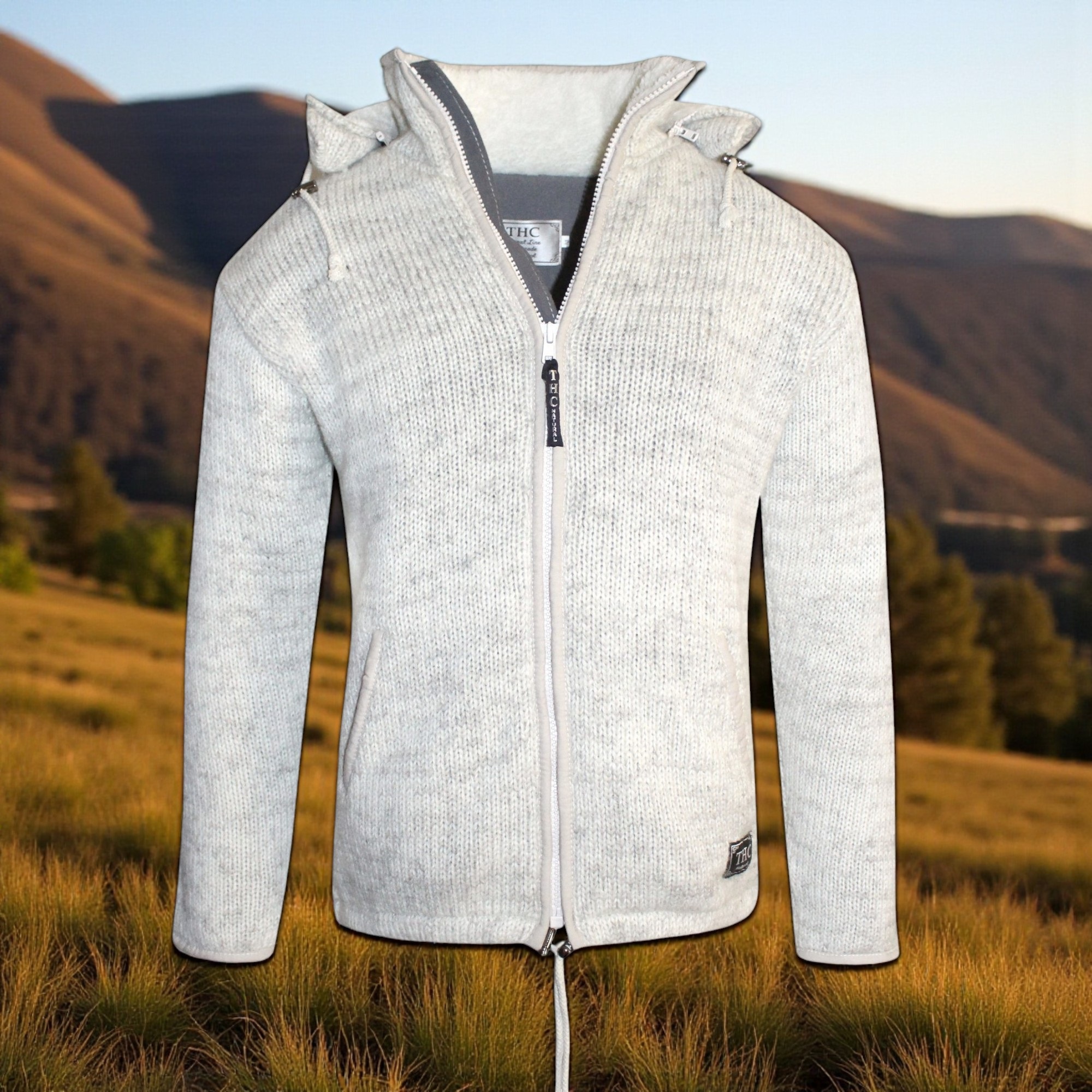 THC Strickjacke 623 weiß