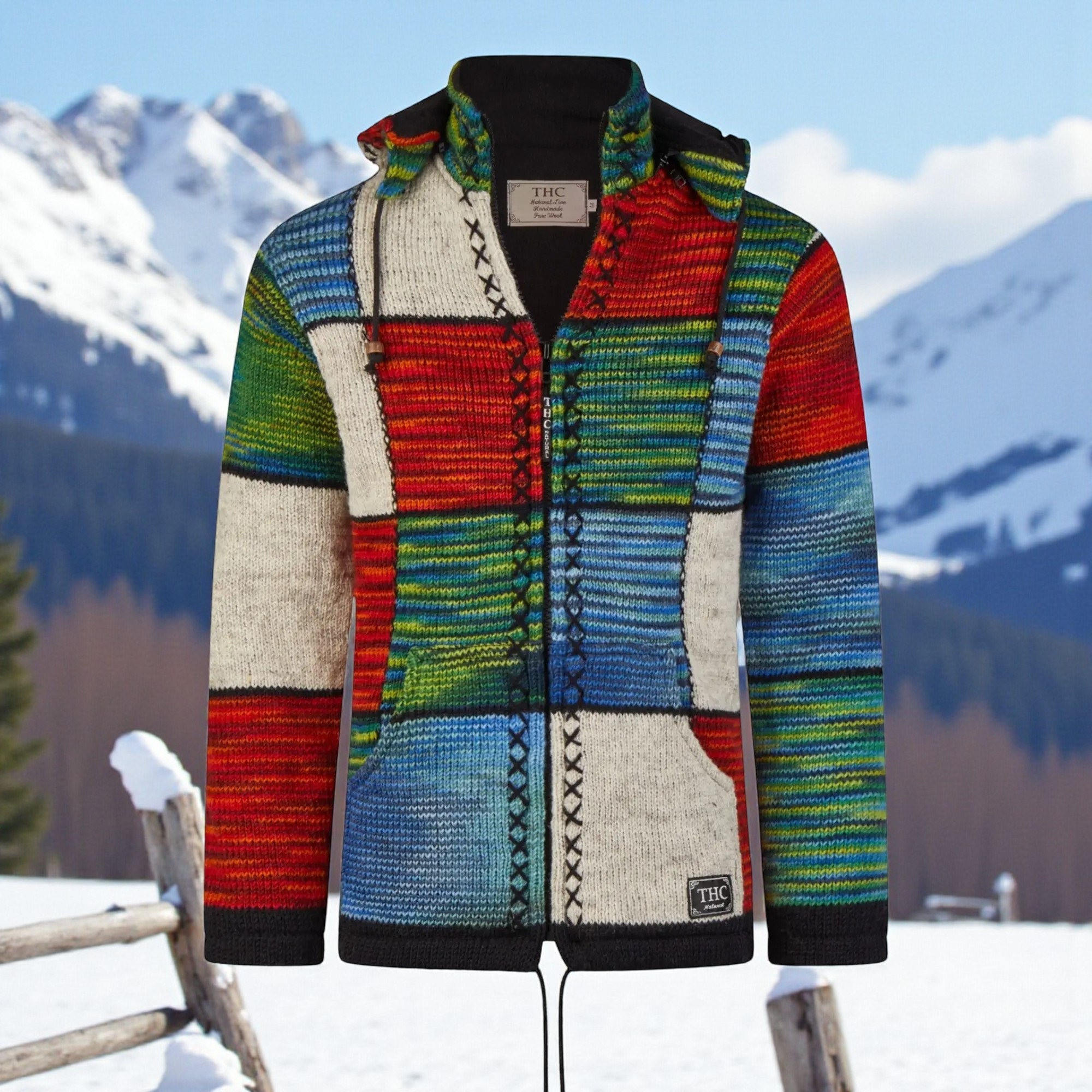 THC Strickjacke 803 Quadrate 5