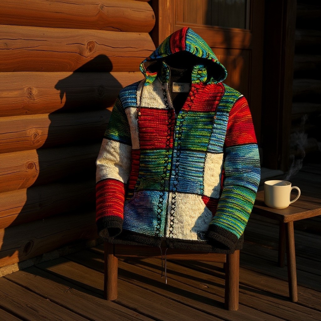 THC Strickjacke 803 Quadrate 8