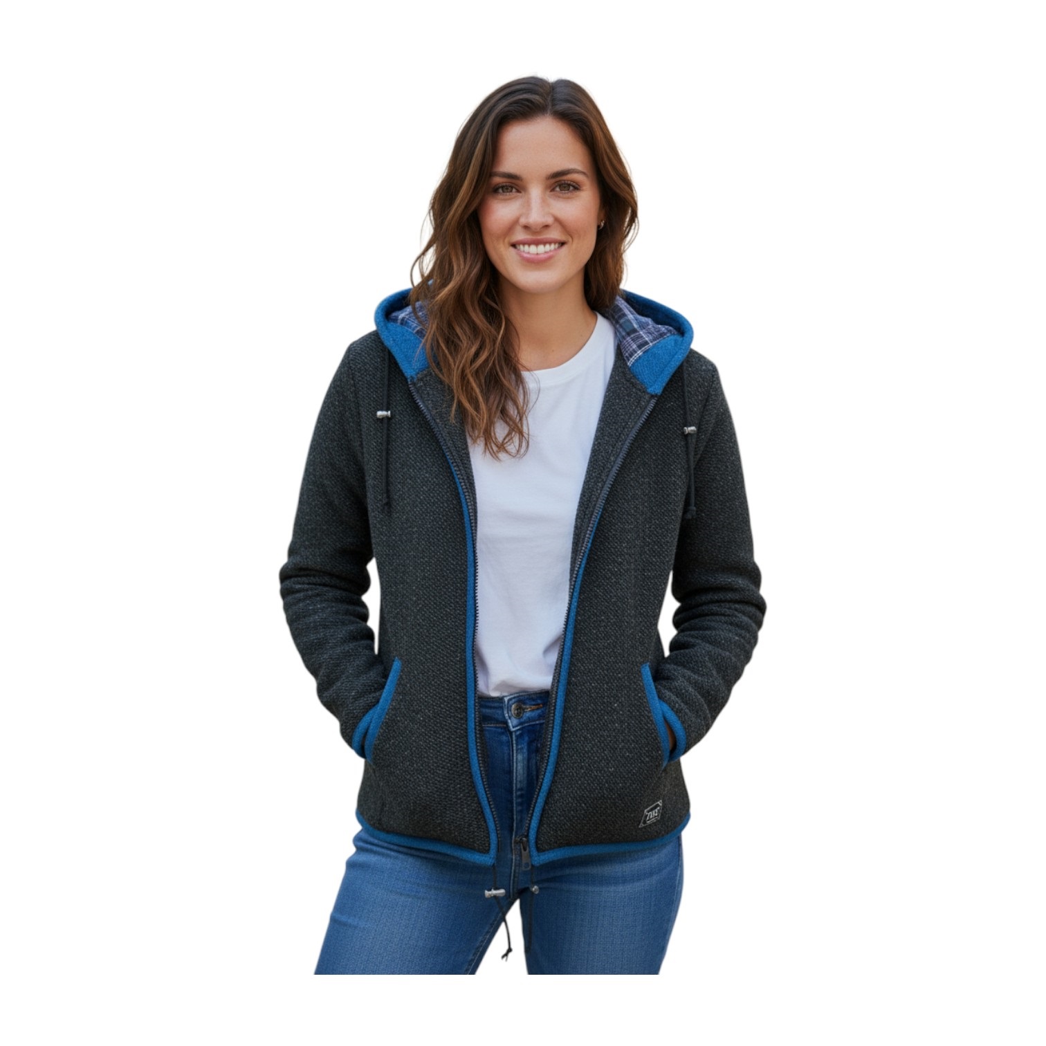 THC Strickjacke 808 Baumwollfutter schwarz blau 6