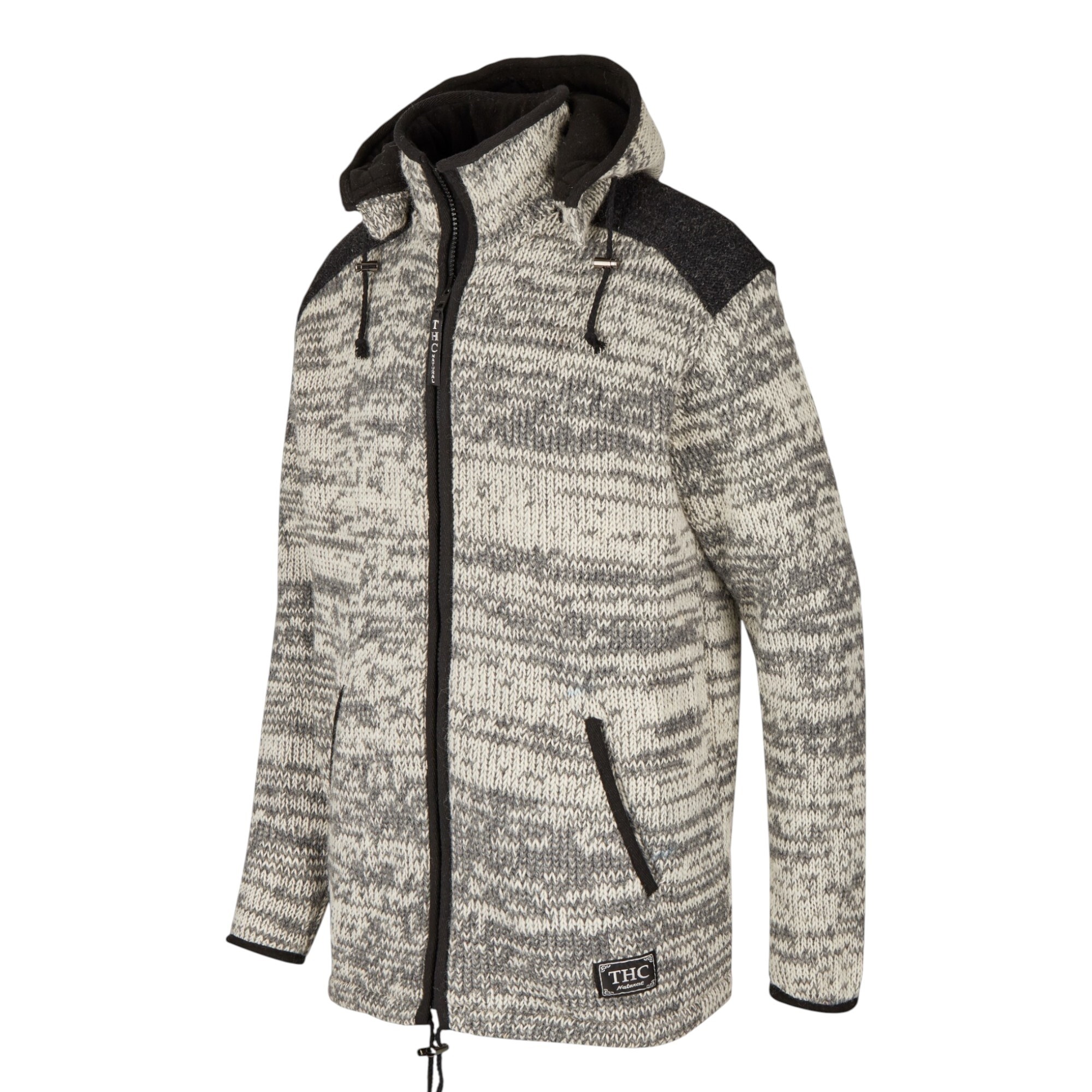 THC Strickjacke 812 beige seitlich