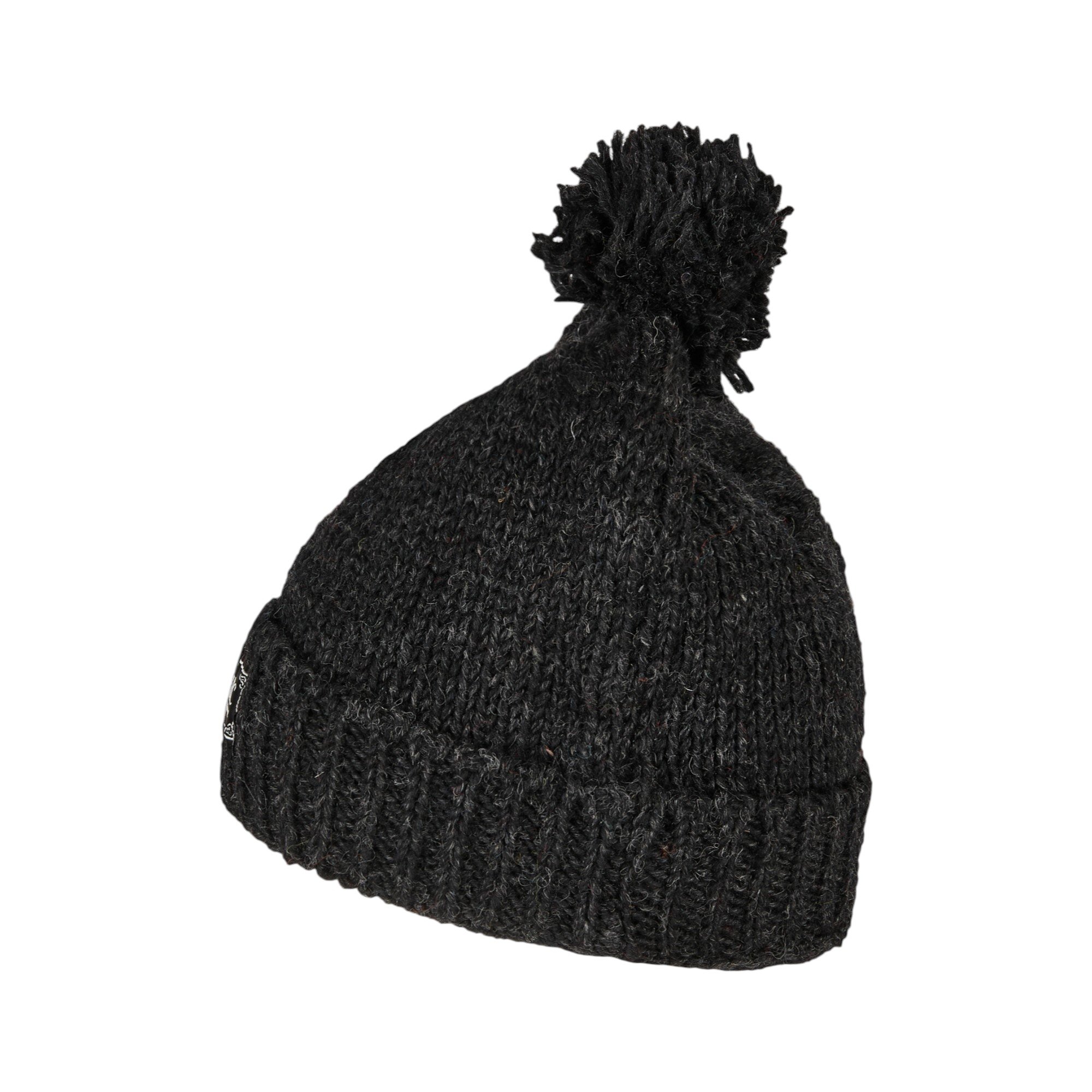 THC Schafwoll Pudelmütze 509 anthrazit