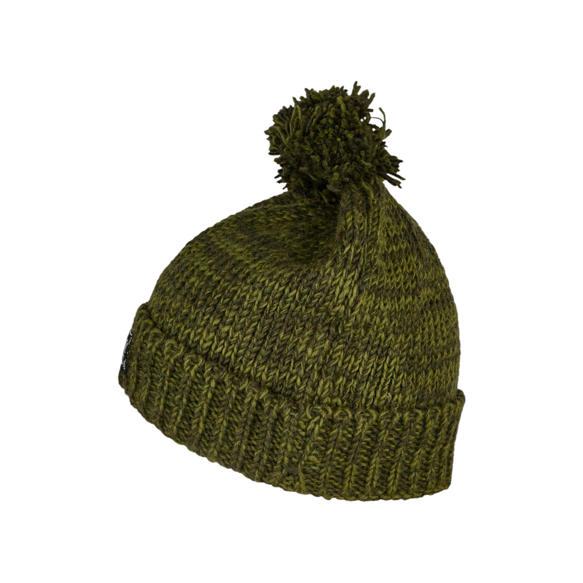 THC Schafwoll Pudelmütze 720 grün