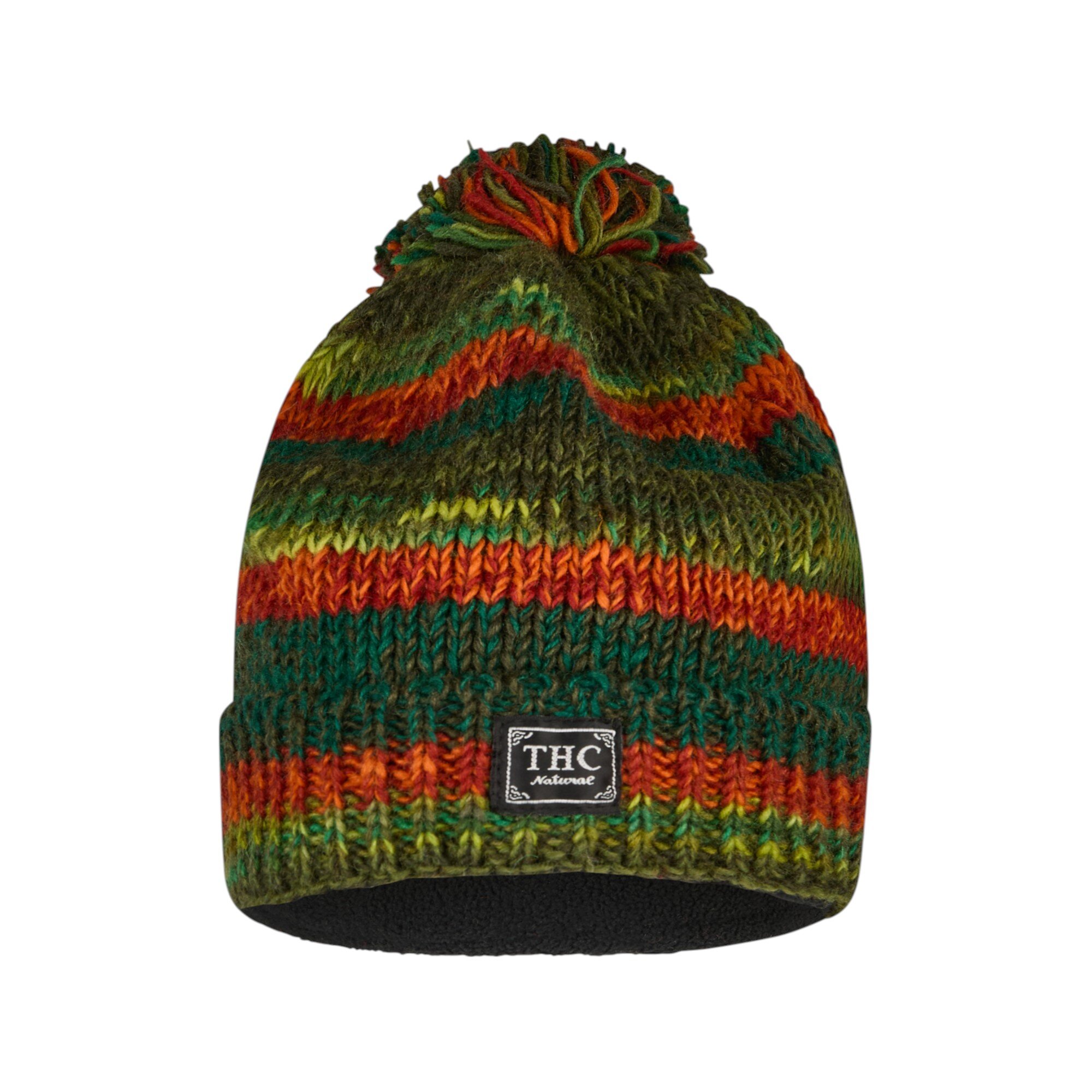 THC Schafwoll Pudelmütze 804 grün