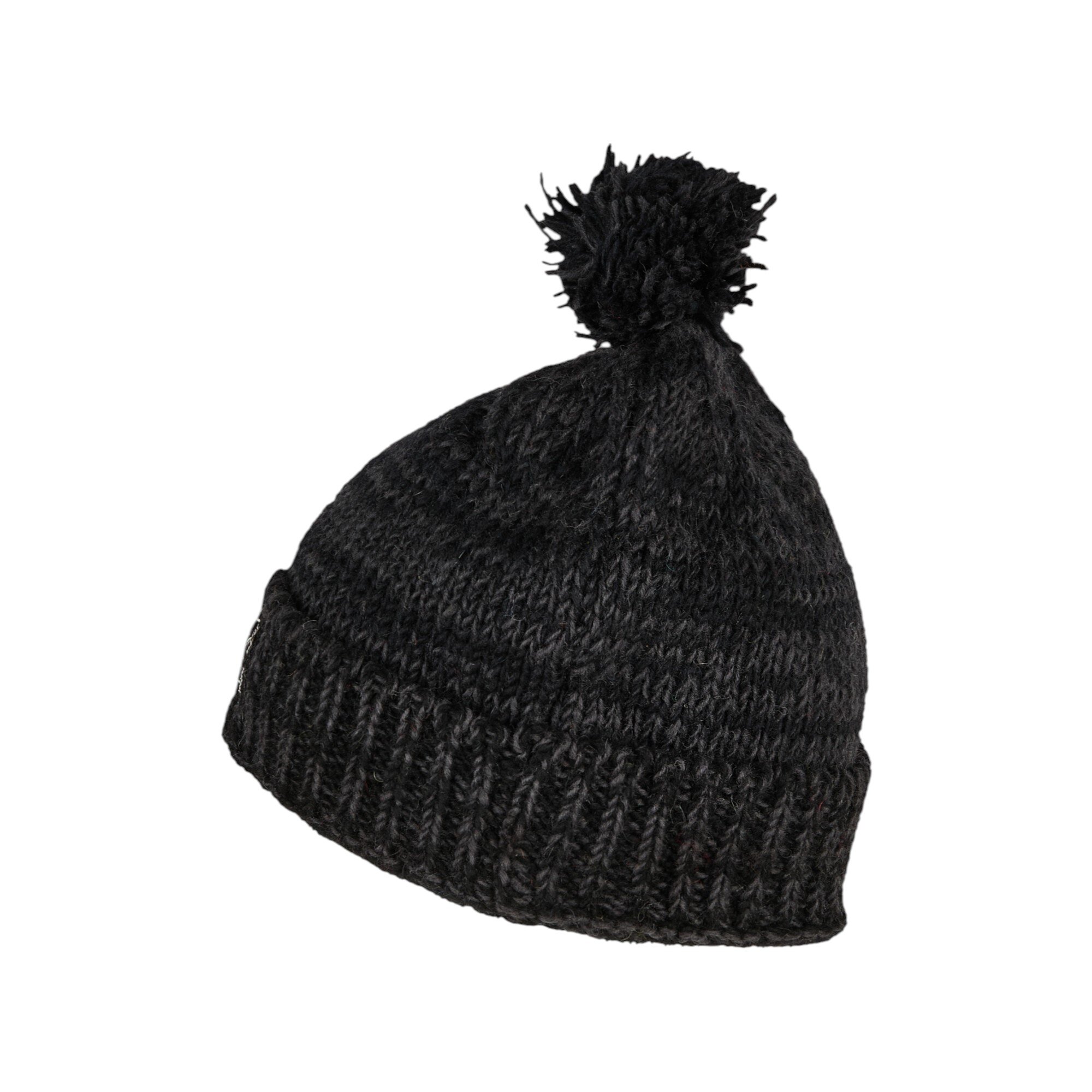 THC Schafwoll Pudelmütze 809 anthrazit