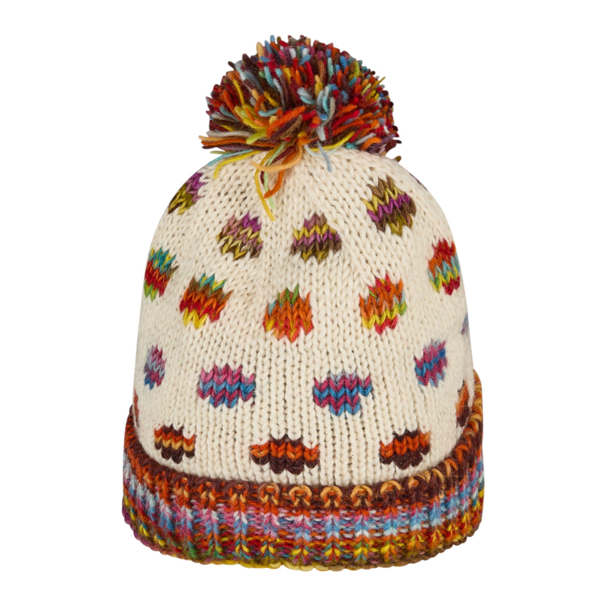 THC Schafwoll Pudelmütze 840 gepunktet 3