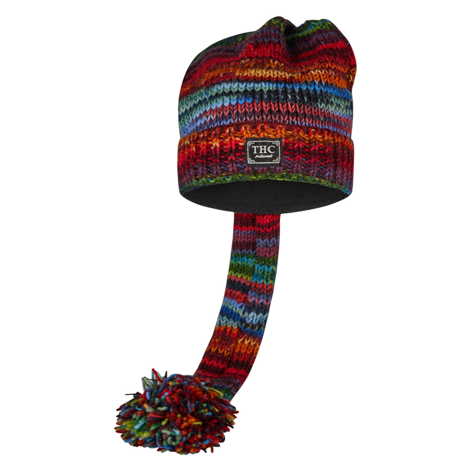 THC Schafwoll Zipfelmütze 727 bunt