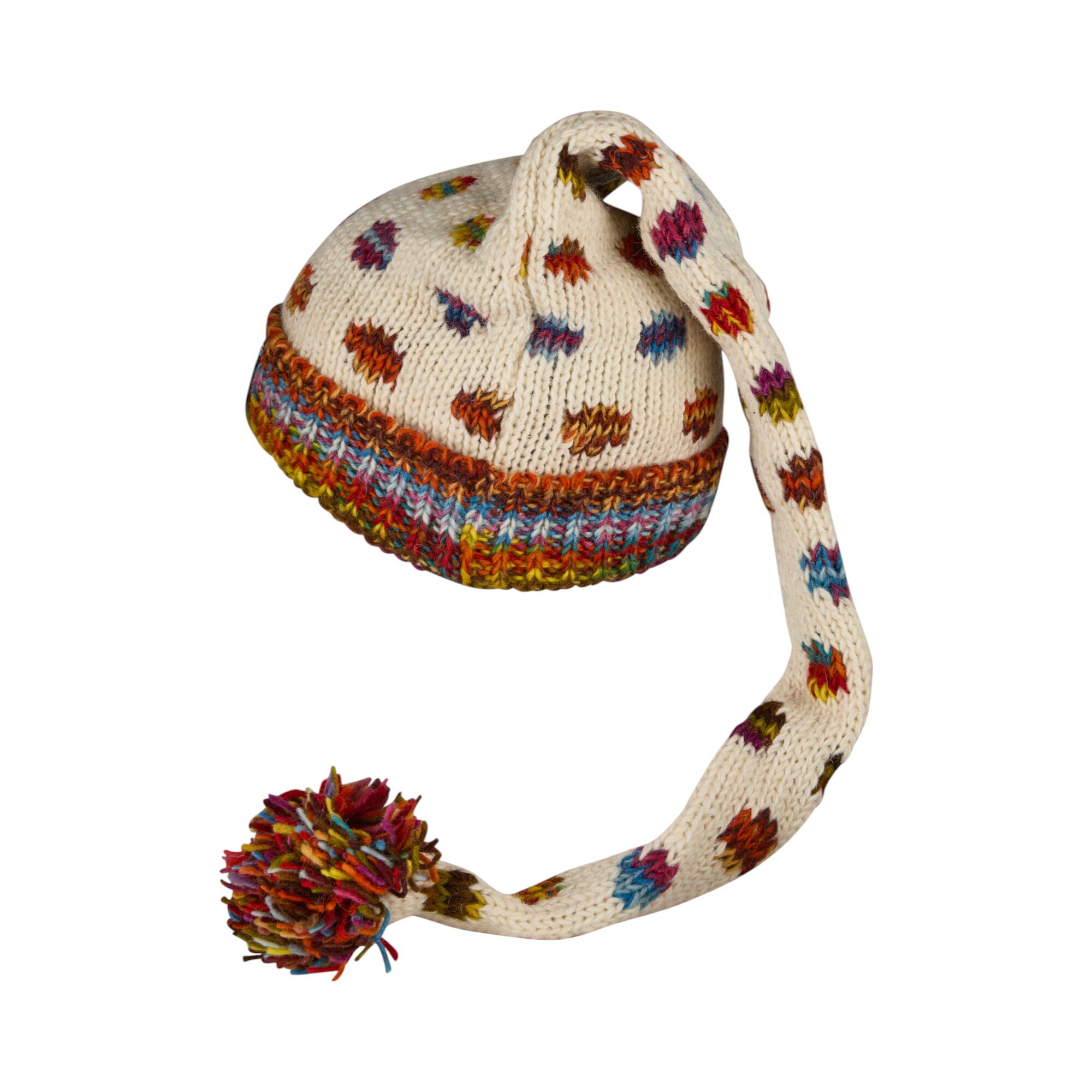 THC Schafwoll Zipfelmütze 840 gepunktet