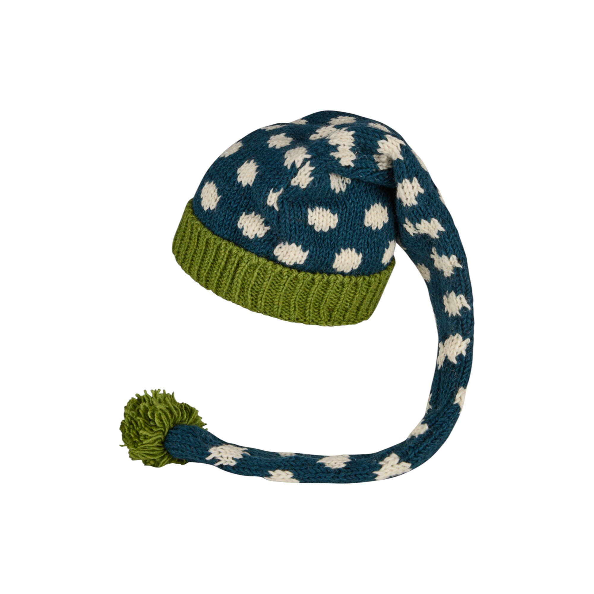 THC Schafwoll Zipfelmütze 842 gepunktet