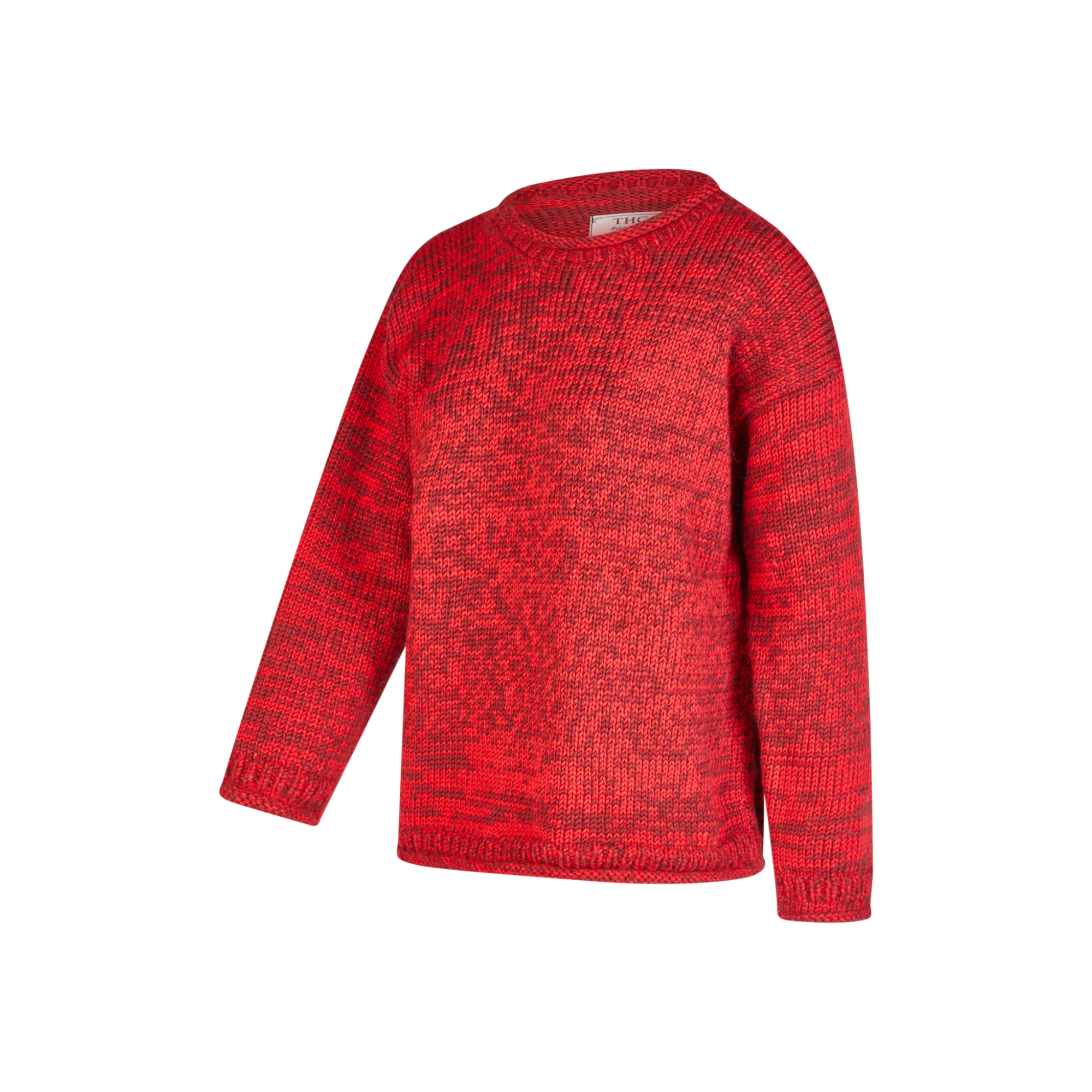 THC Schafwoll Strickpullover rot 715 2
