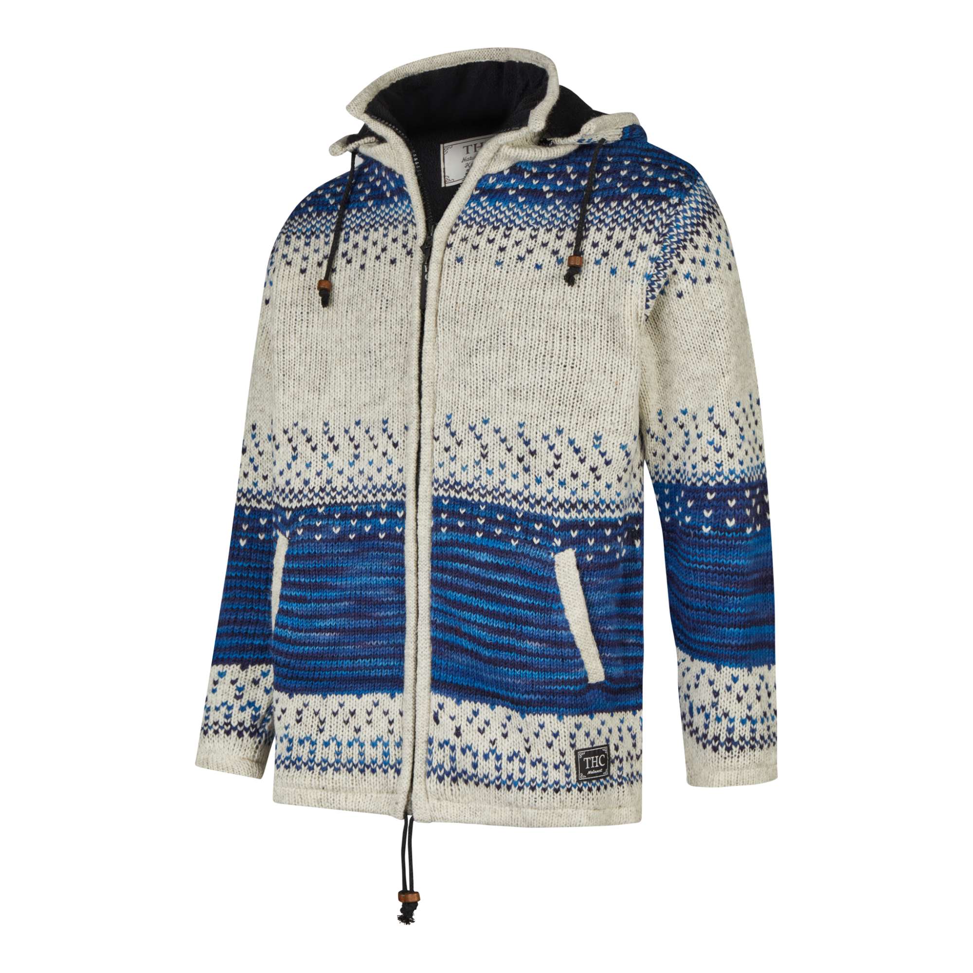 THC Schafwollstrickjacke Baumwollfutter 861