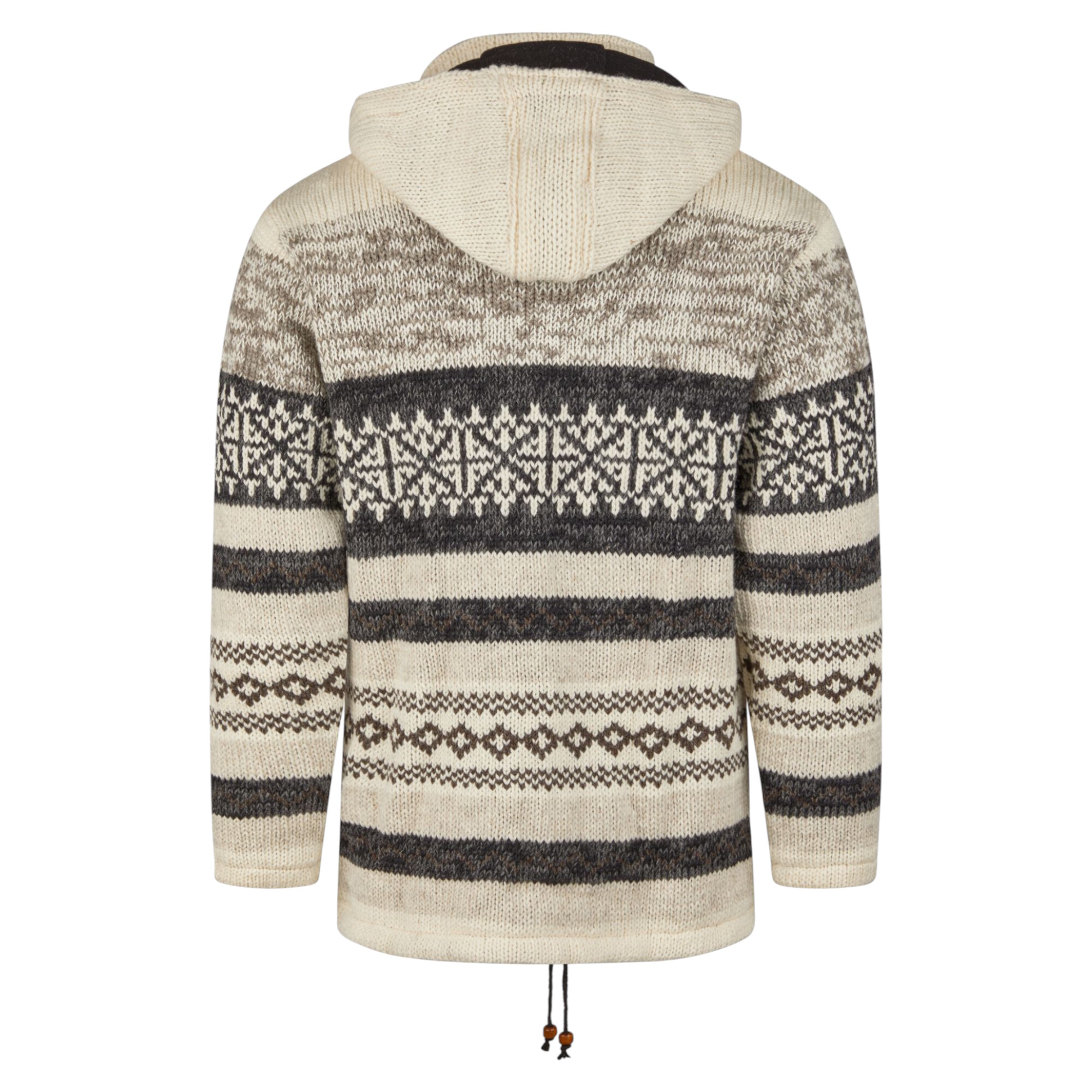 THC Schafwollstrickjacke beige gemustert 888